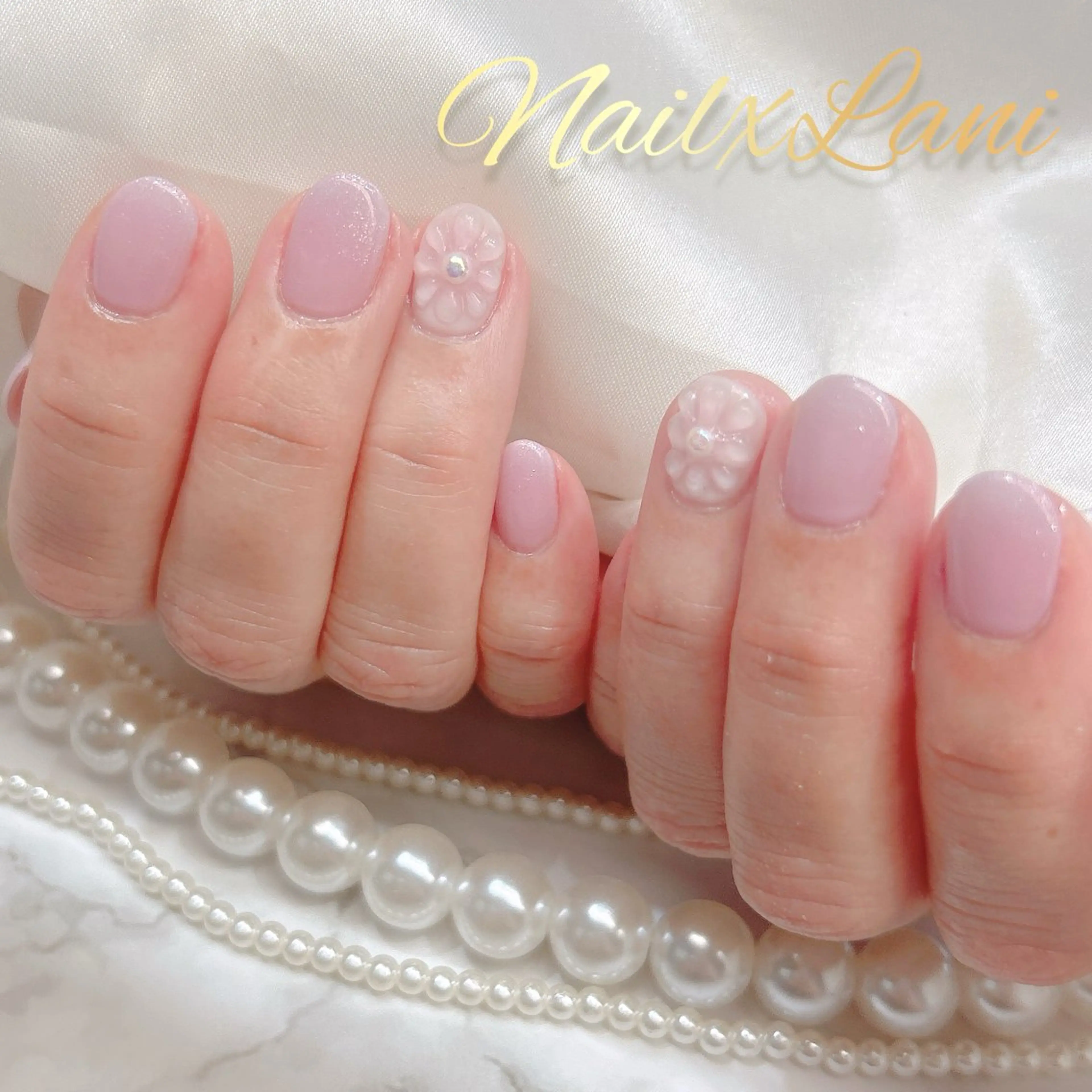 ネイル フットネイル ジェルネイル マグネットネイル パラジェル Nail×Lani 深爪矯正対応◎のネイルデザイン