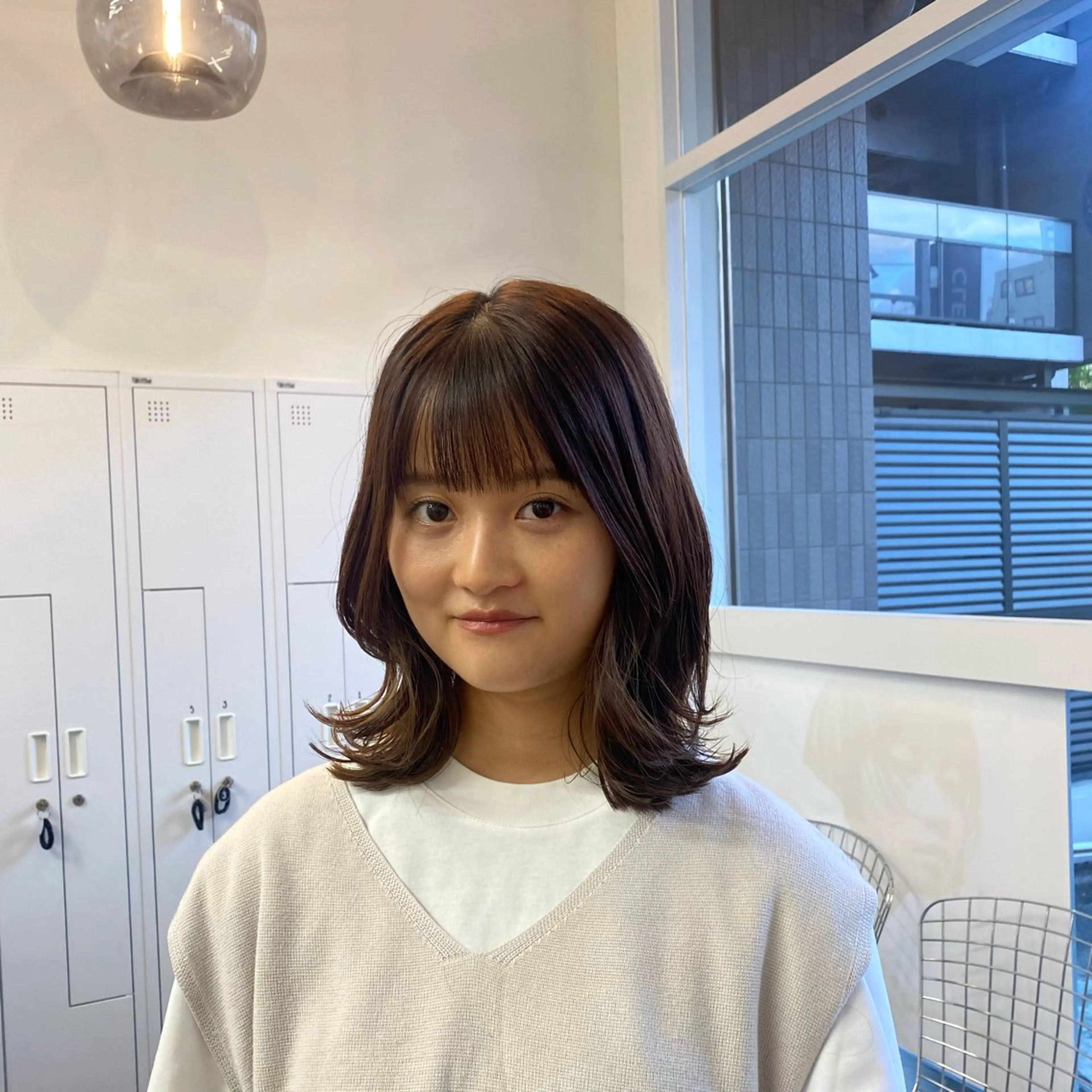 ミディアム 川角 しなのヘアスタイル
