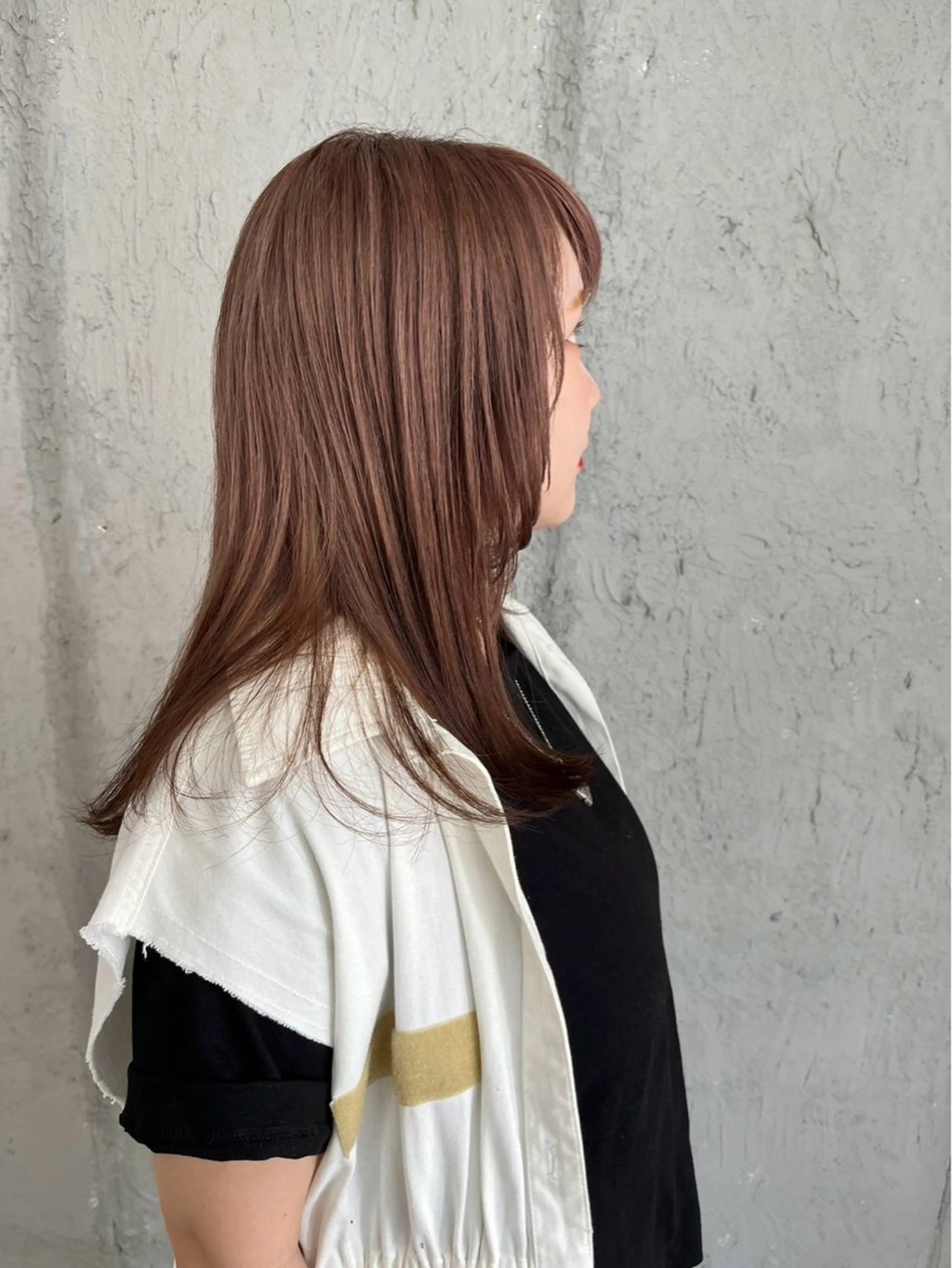 セミロング Mariana雛/ 西大分/ハイライトのヘアスタイル