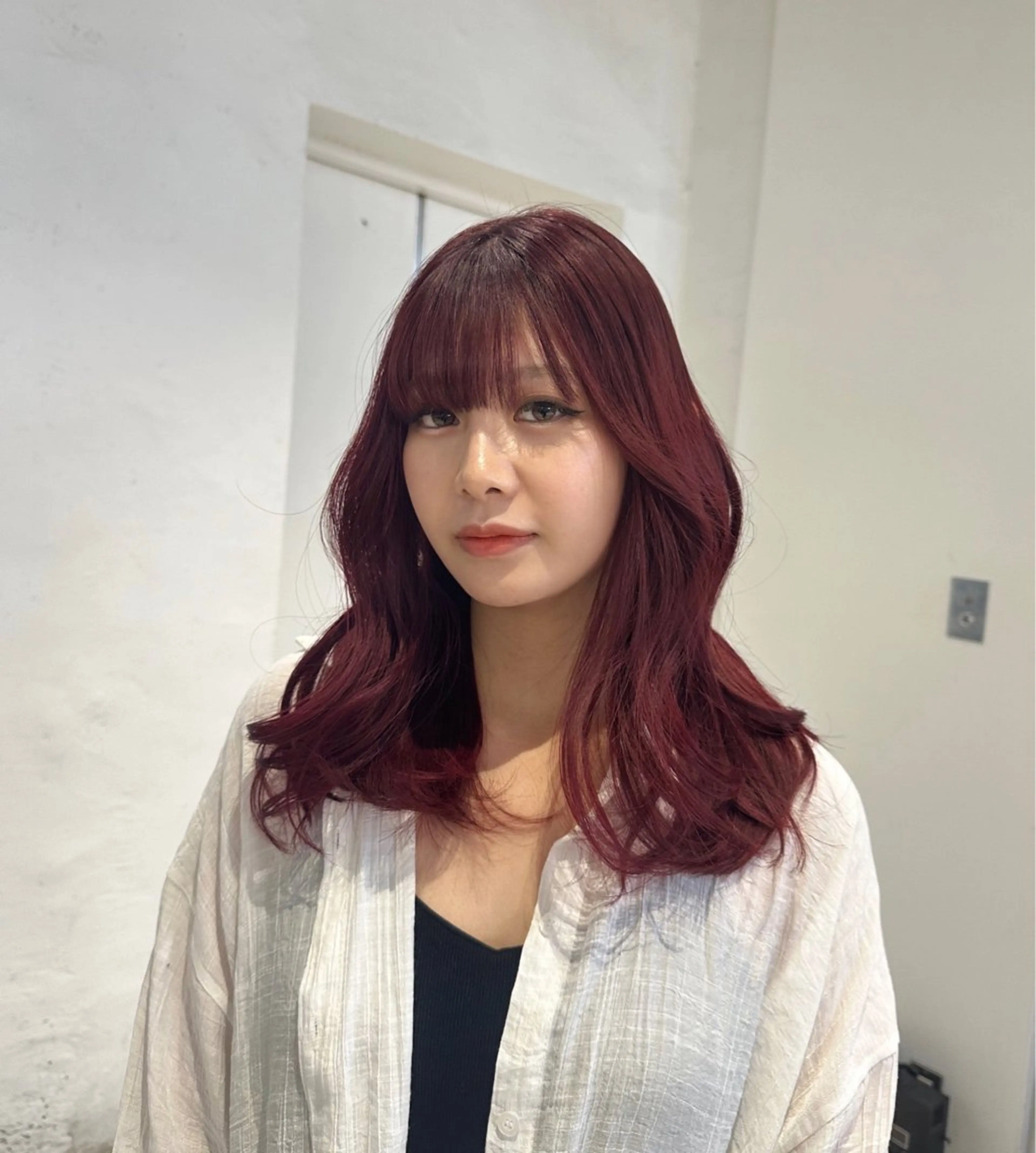 セミロング ヘアカラー 韓国ヘアメンズ・レデ ィース特化ミクのヘアスタイル