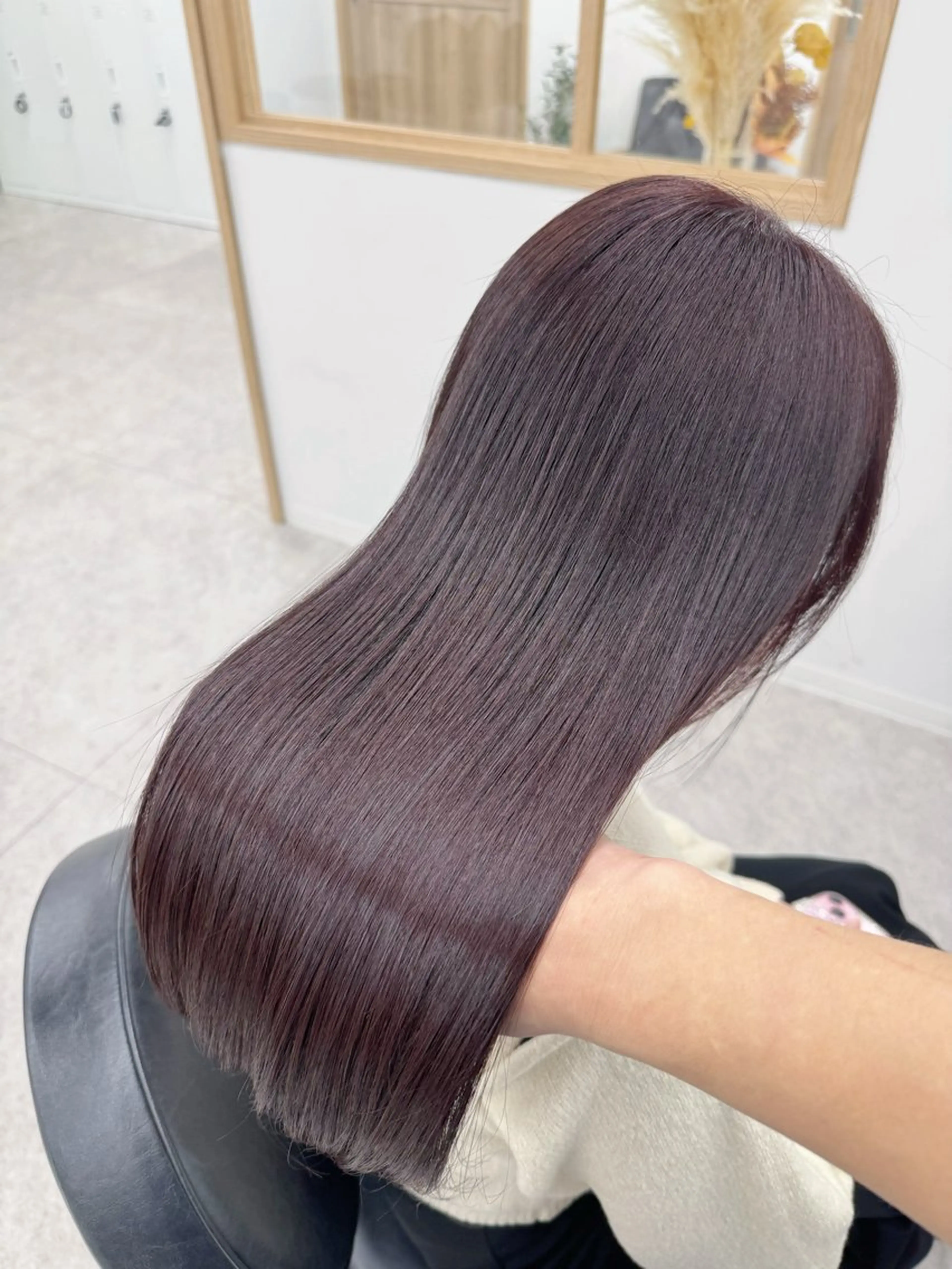 セミロング カラー ラベンダーカラー ラベンダーピンク ピンクカラー 髪質改善 カット ヘアカラー トリートメント fhami 店長 髪質改善　DAITOのヘアスタイル