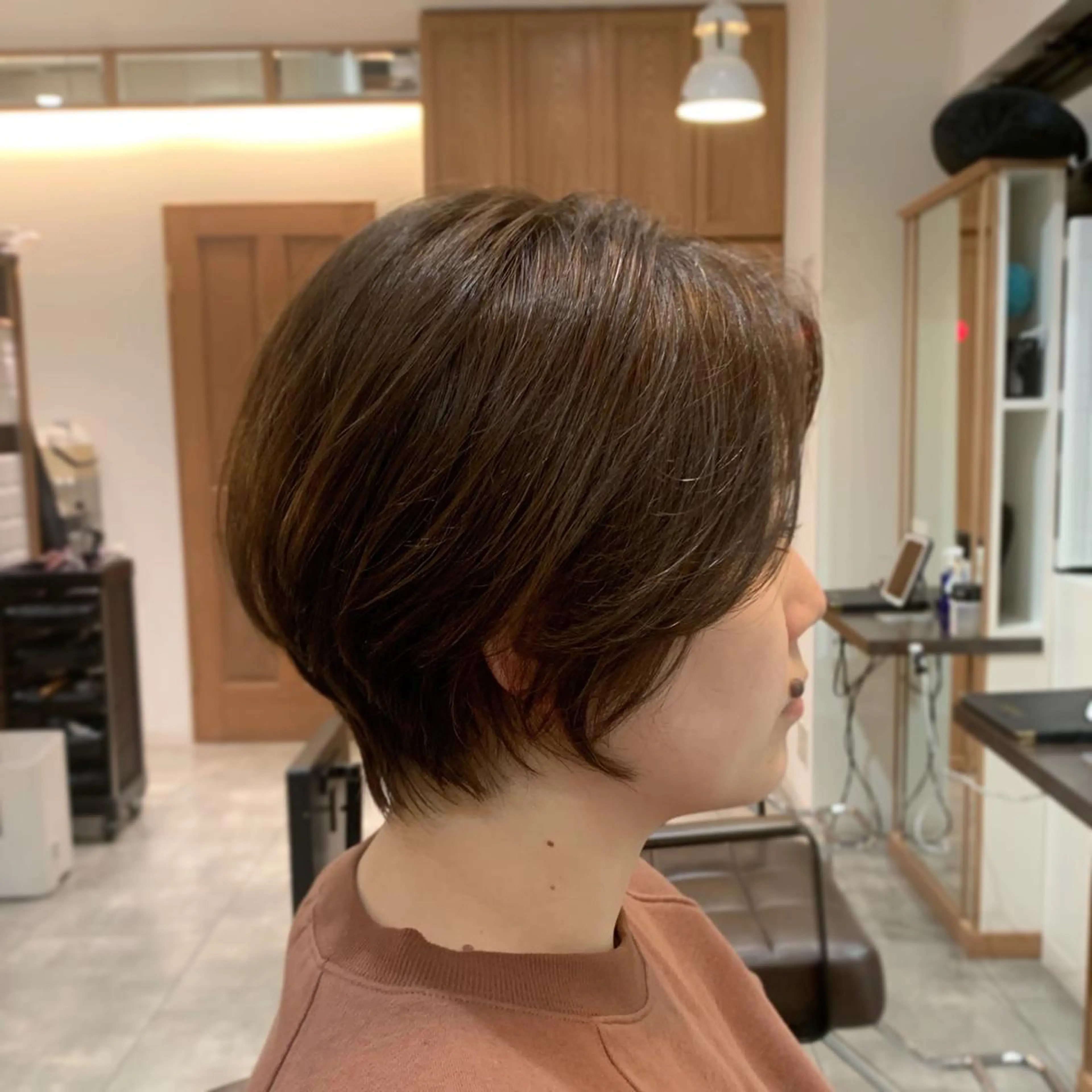 ショート カラー アッシュ ショートヘア 中村 研介のヘアスタイル