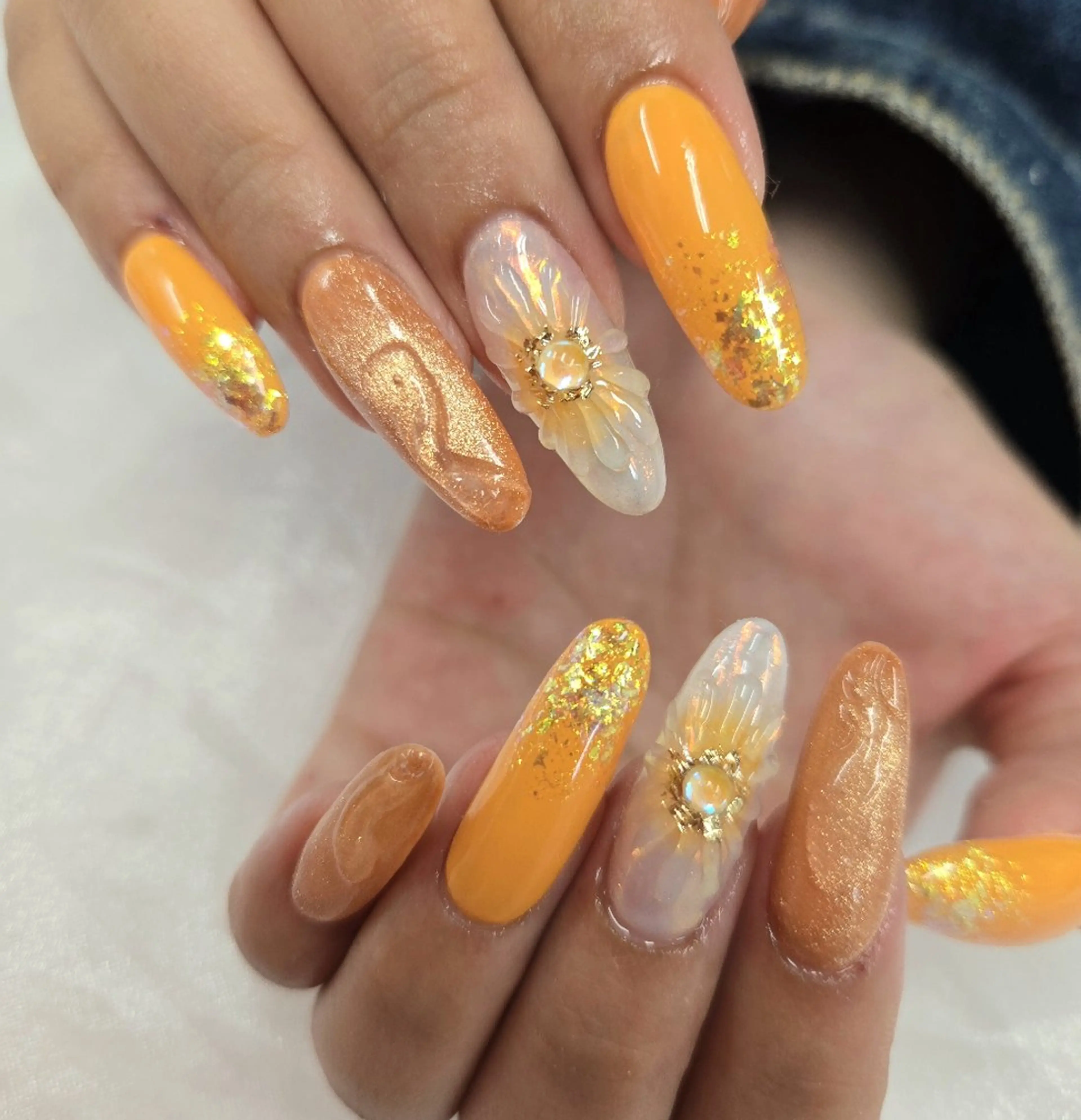 ネイル アートネイル オーロラネイル チークネイル ジェルネイル グラデーション ハンドネイル スカルプ指名No.1 河野　雑誌掲載サロンのネイルデザイン