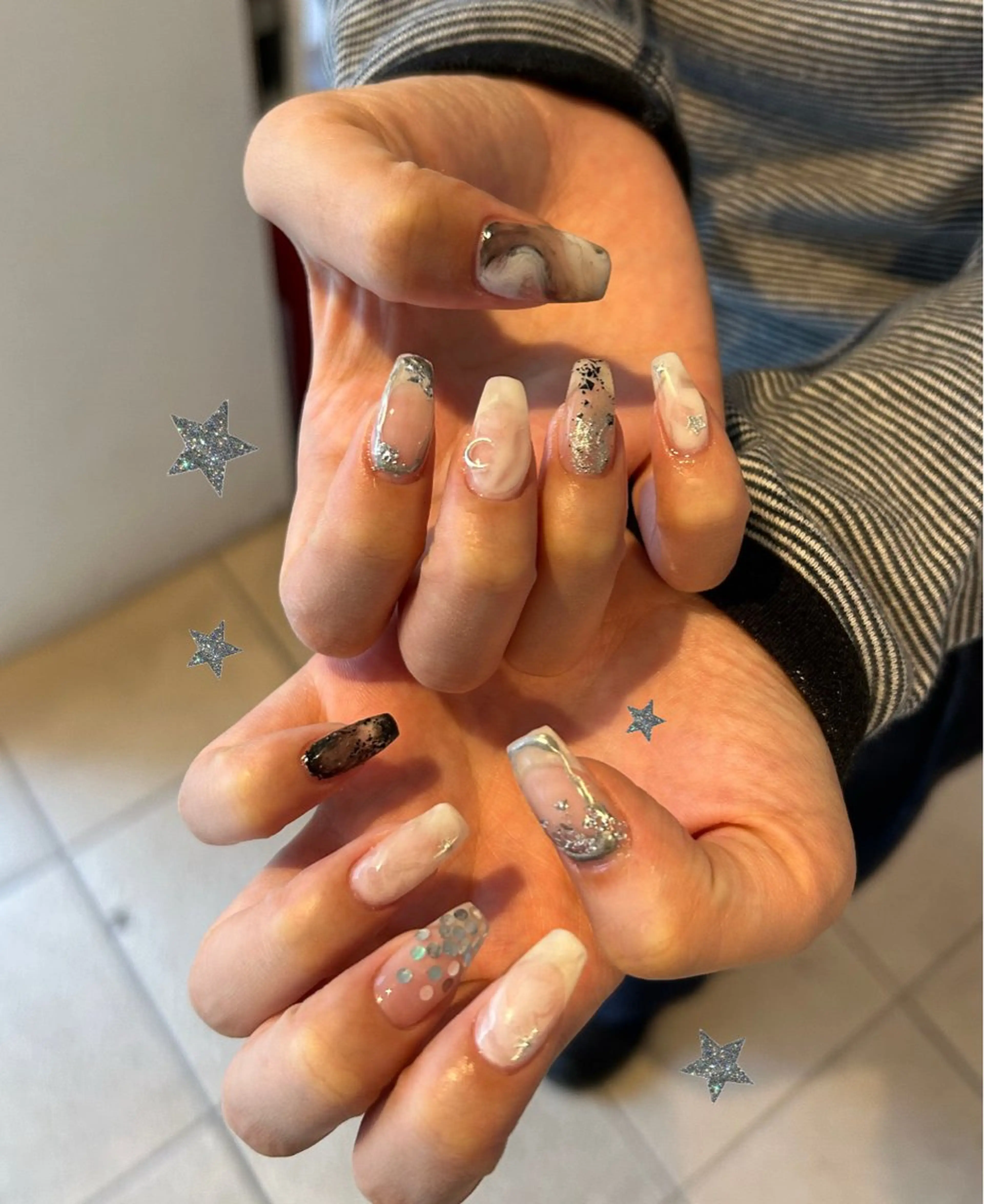 ネイル ハンドネイル フットネイル ASA nail / アート☀︎ニュアンスのネイルデザイン