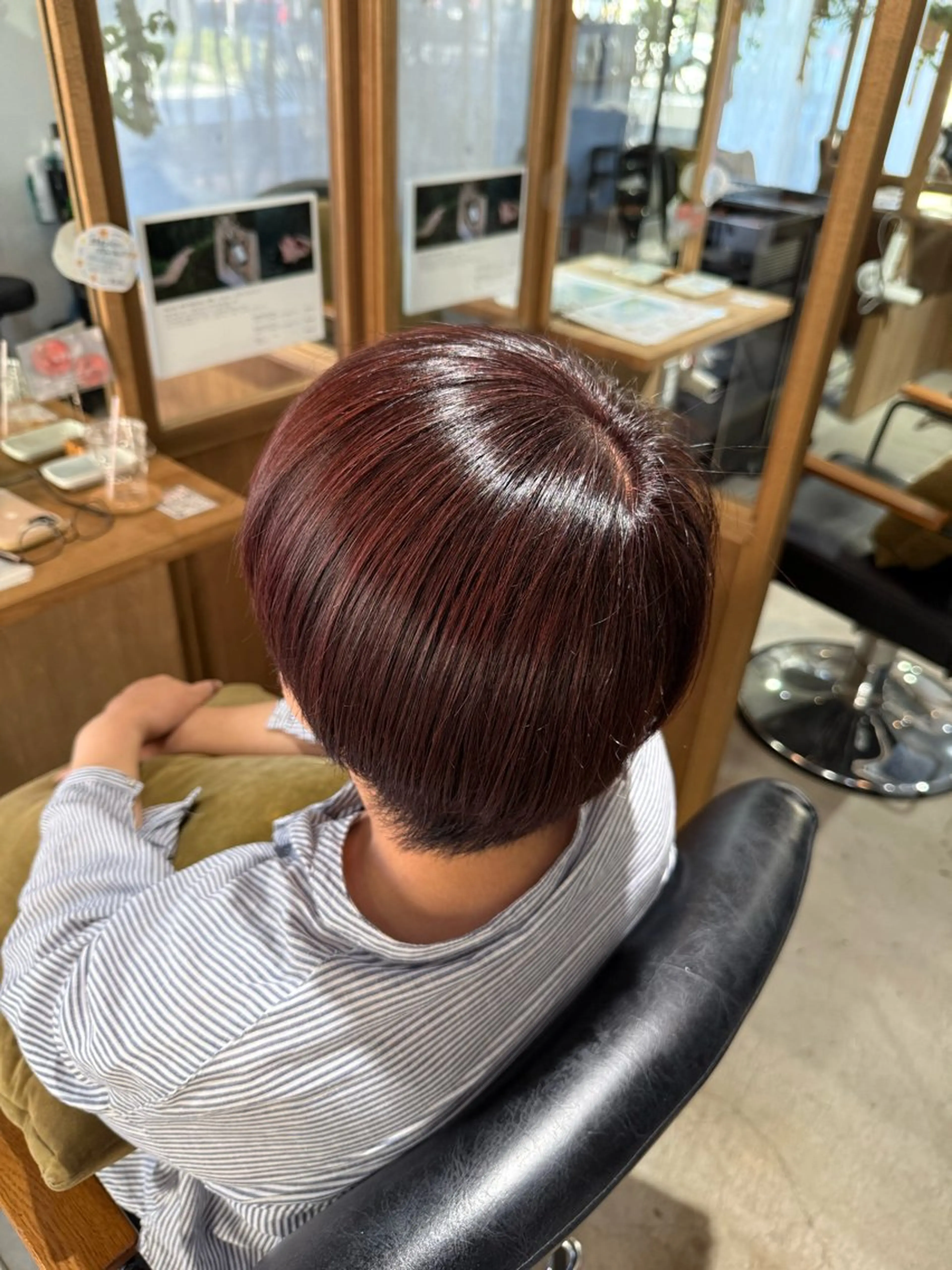 ショート カラー ピンクカラー ショートヘア カット ヘアカラー FERIA池田/ 大達咲月のヘアスタイル