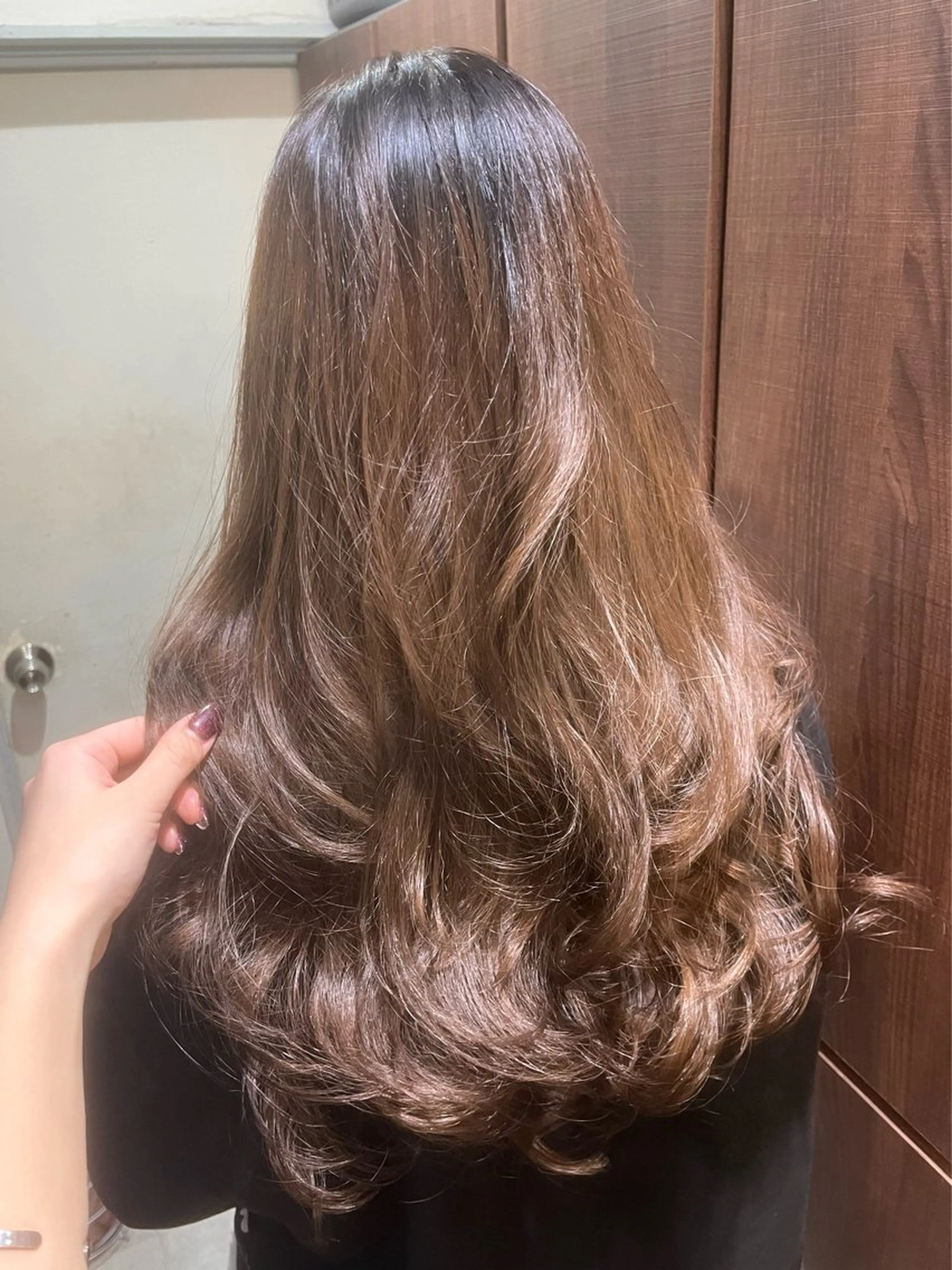 ロング カラー カット ヘアカラー トリートメント 🐈‍⬛多系統🕶 tsubura🖤のヘアスタイル