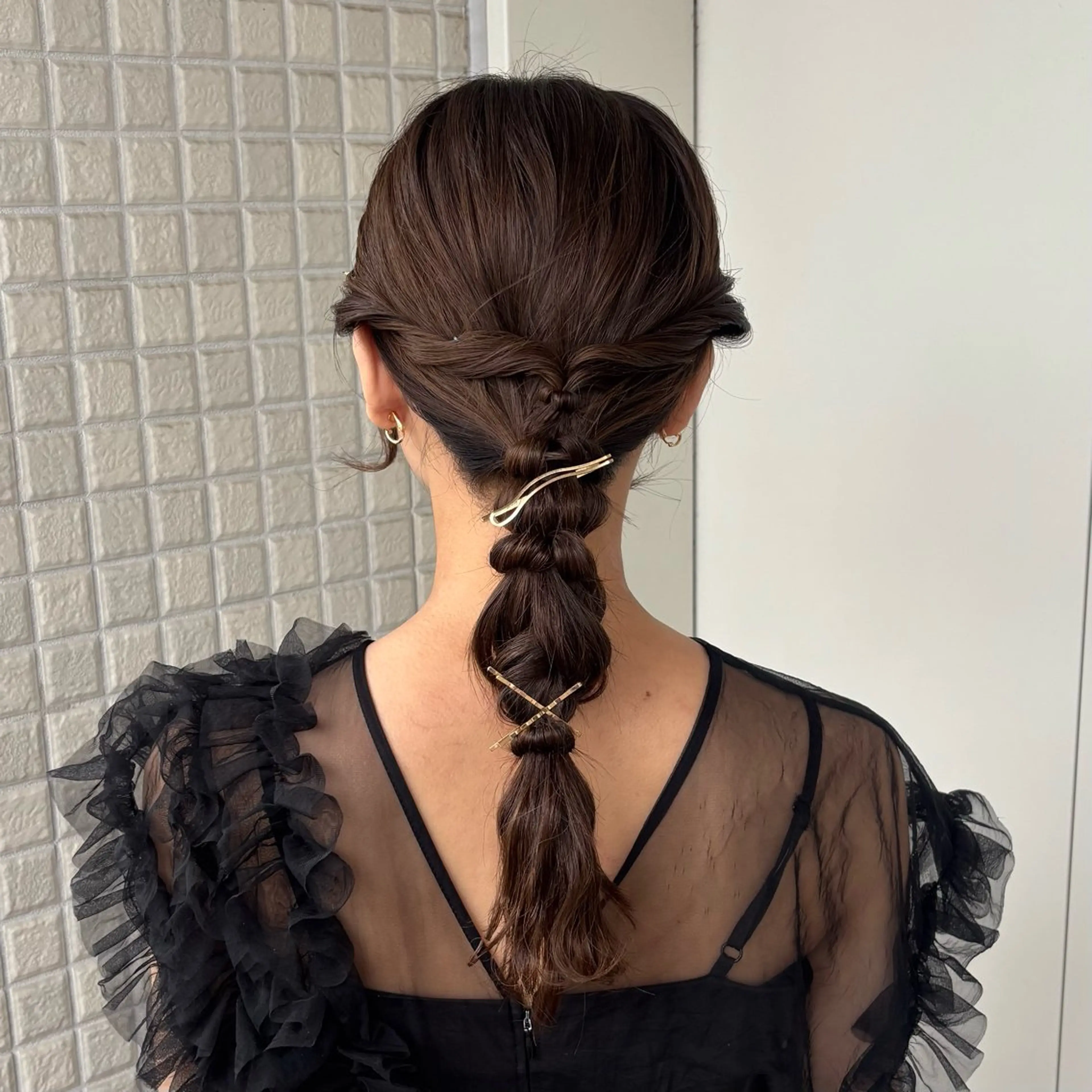 ヘアアレンジ ヘアセット 艶カラー🪡髪質改善 アレンジ🎀airiのヘアスタイル