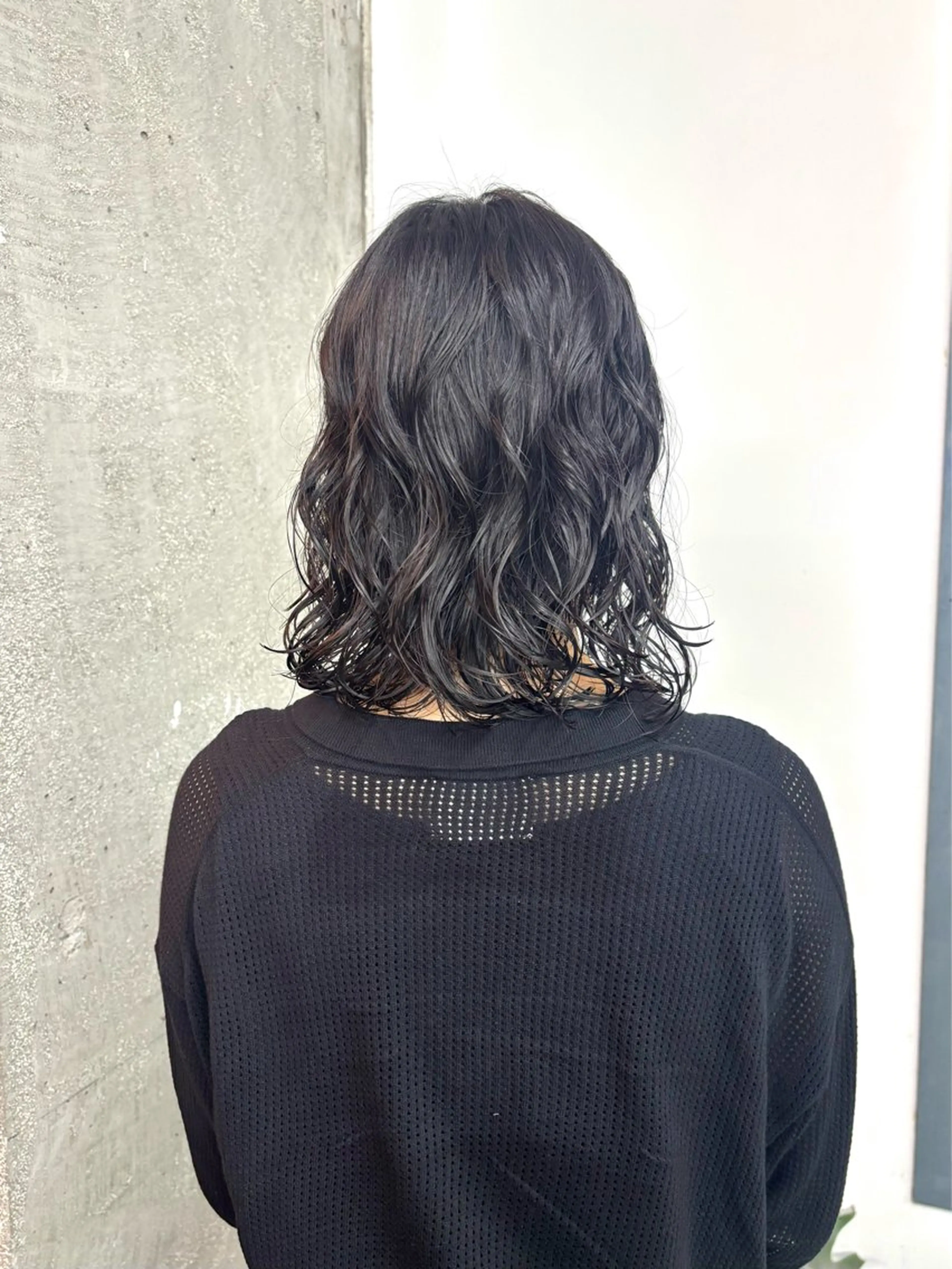 ミディアム パーマ パーマ/暖色/ボブ イワタテ🇰🇷のヘアスタイル