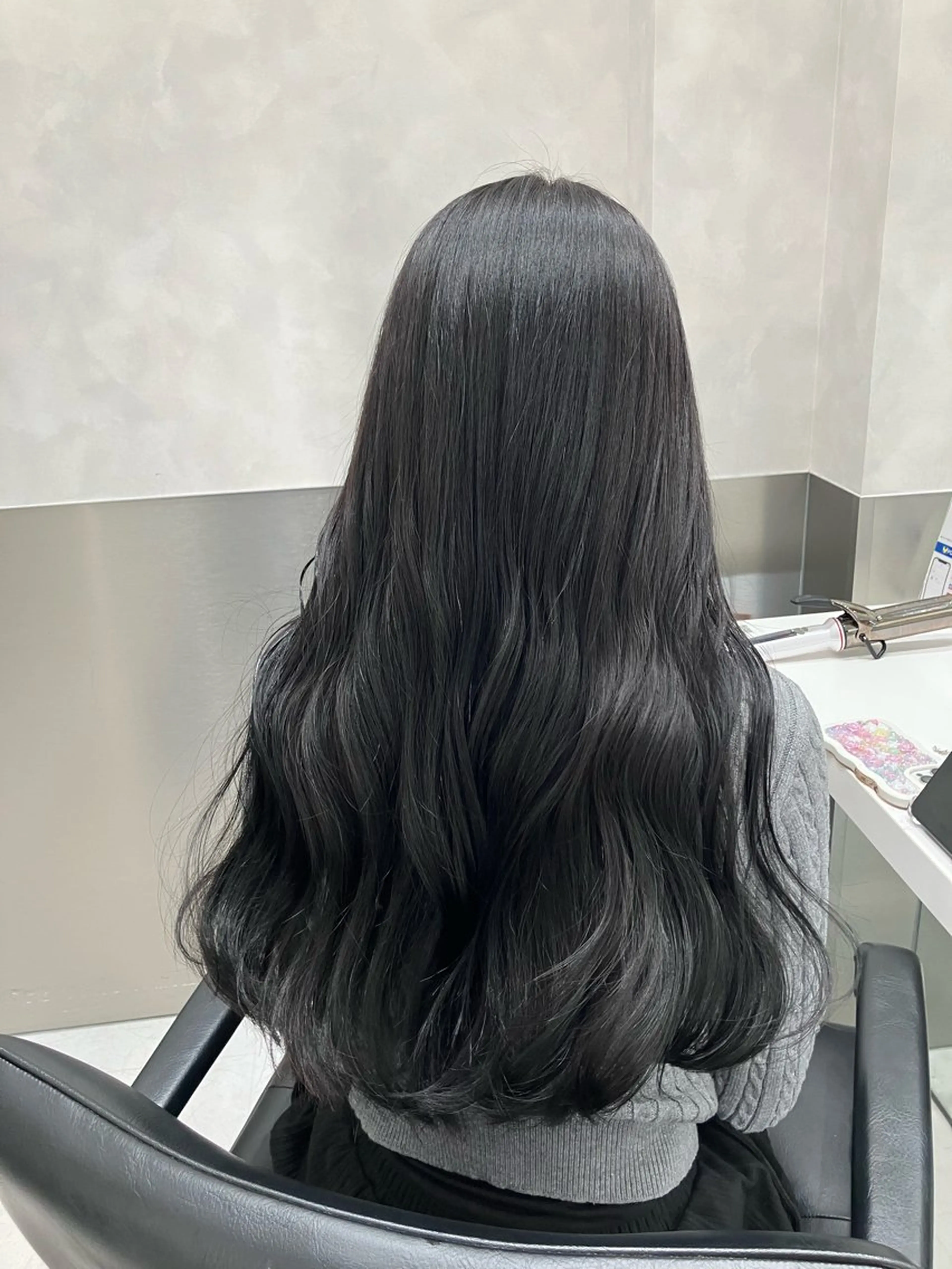 ロング カラー カット ヘアカラー トリートメント 💖ブリーチなし透明 感💖ASAHIのヘアスタイル