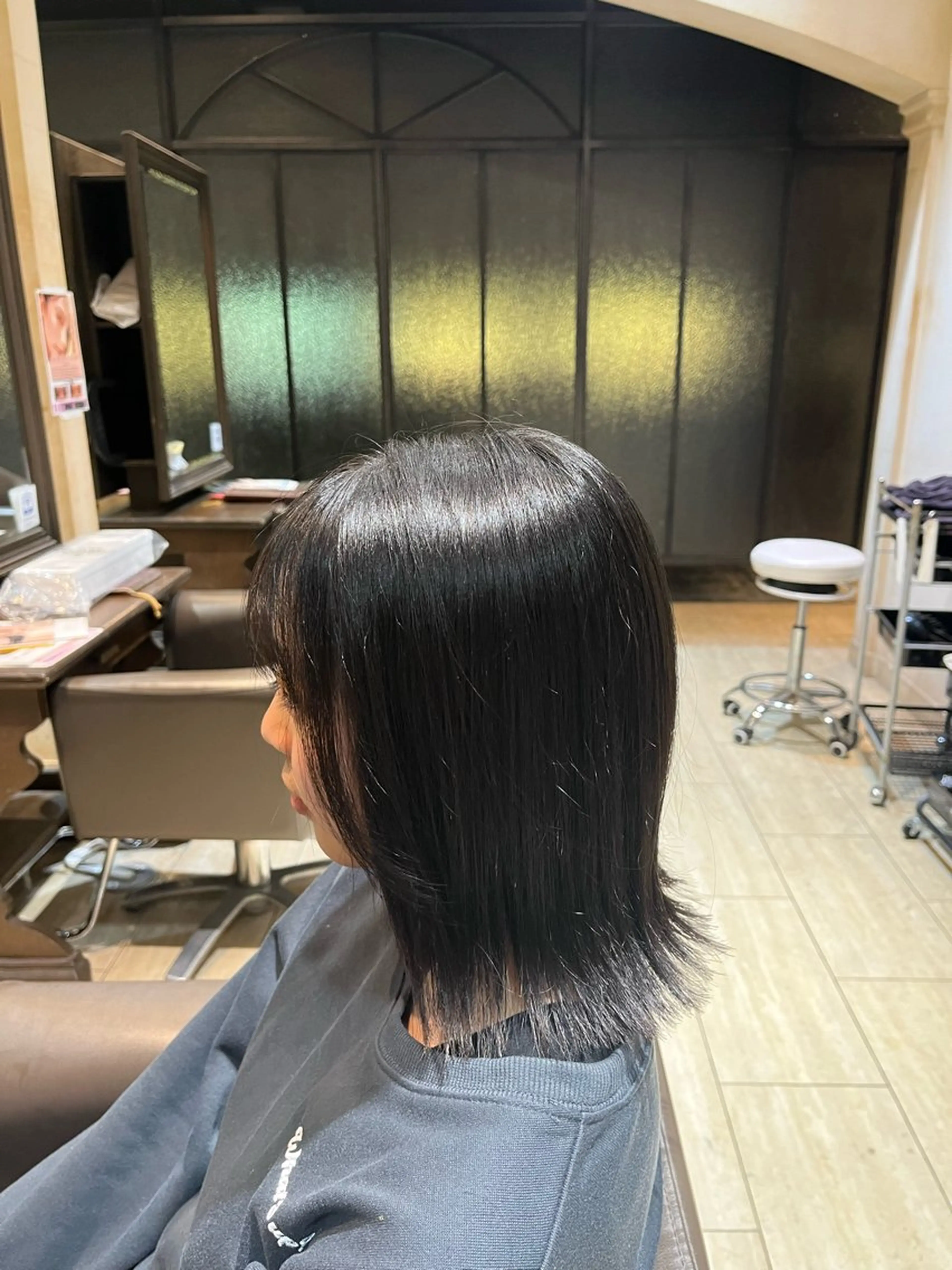 ミディアム ボブ 外ハネヘア 谷口 琉飛のヘアスタイル