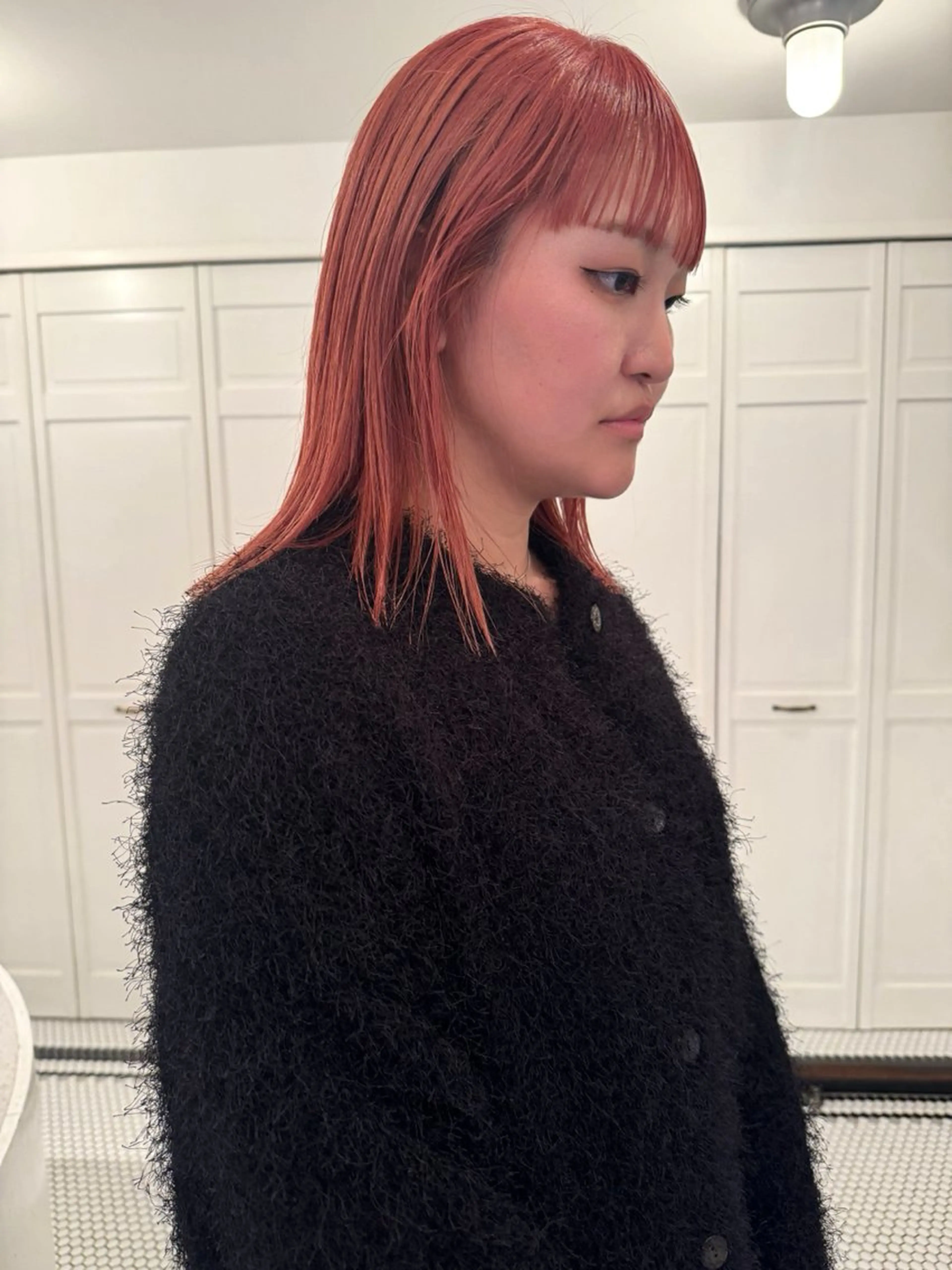 カラー ヘアカラー ブリーチカラー🎀 韓国風/寺門美優のヘアスタイル