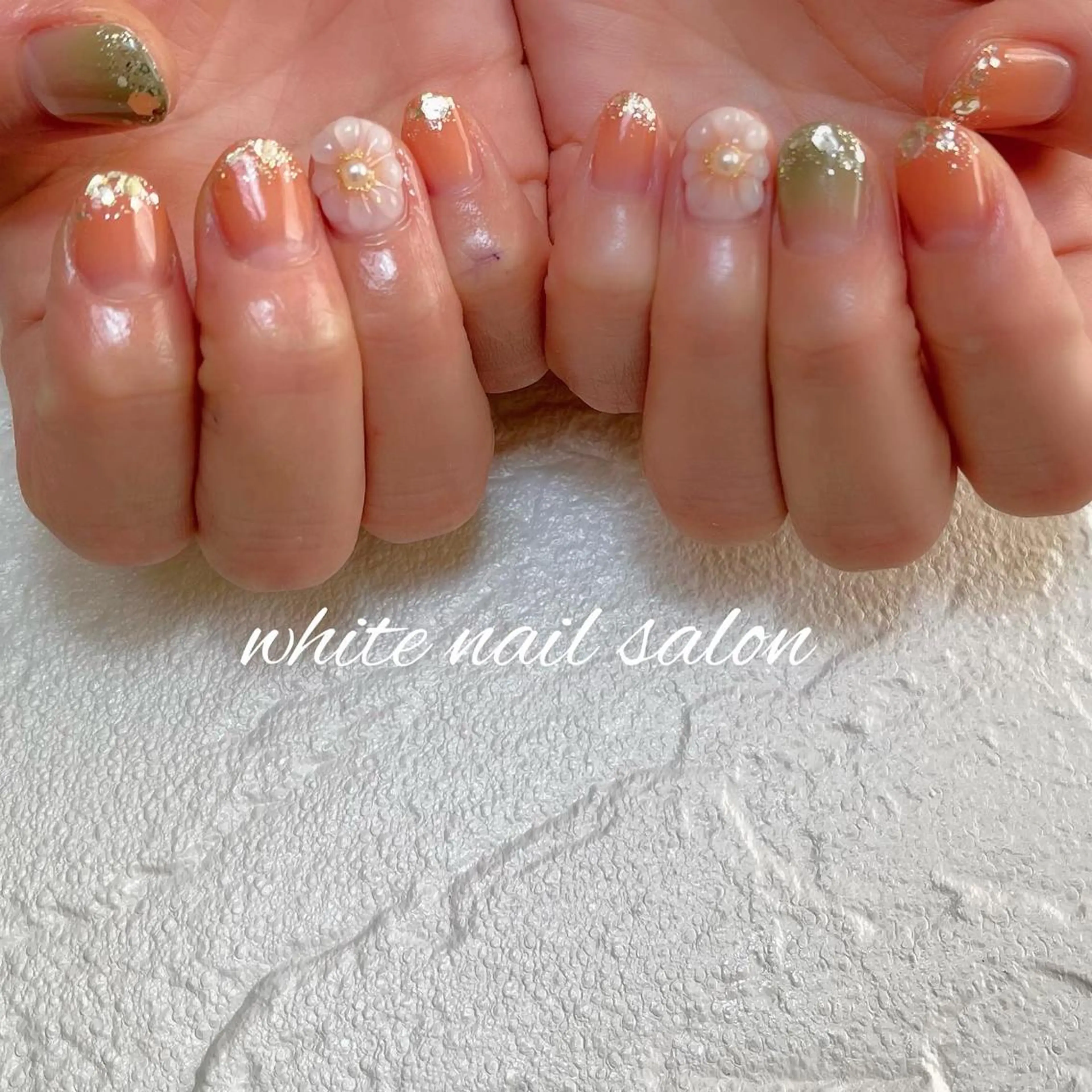 ネイル フットネイル ジェルネイル ハードジェル ラメ(グリッター) 持ち込み ハンドネイル white nail salonのネイルデザイン