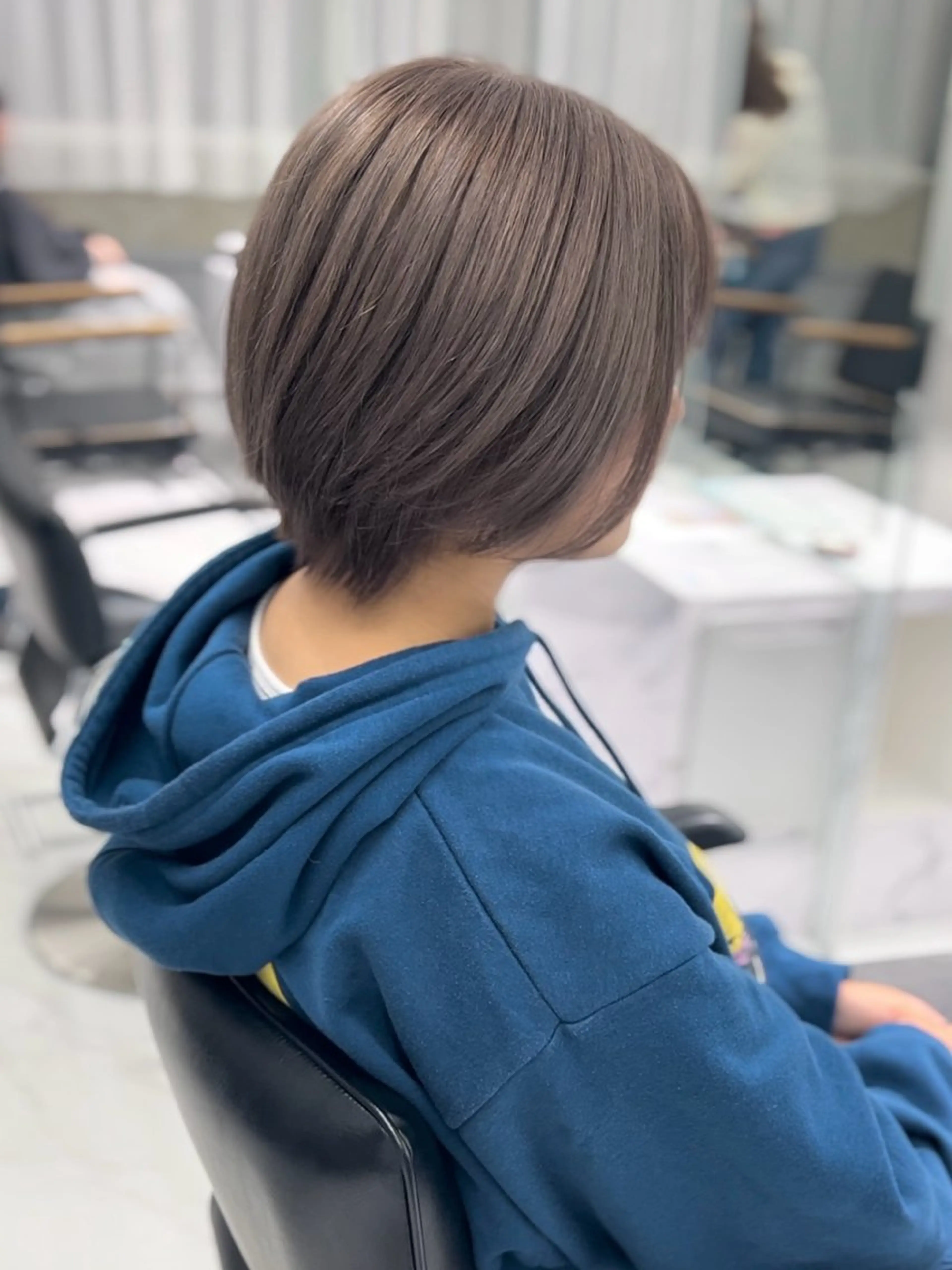 ショート カラー グレージュ カット ヘアカラー トリートメント shizuna/平尾 /カラー/髪質改善のヘアスタイル