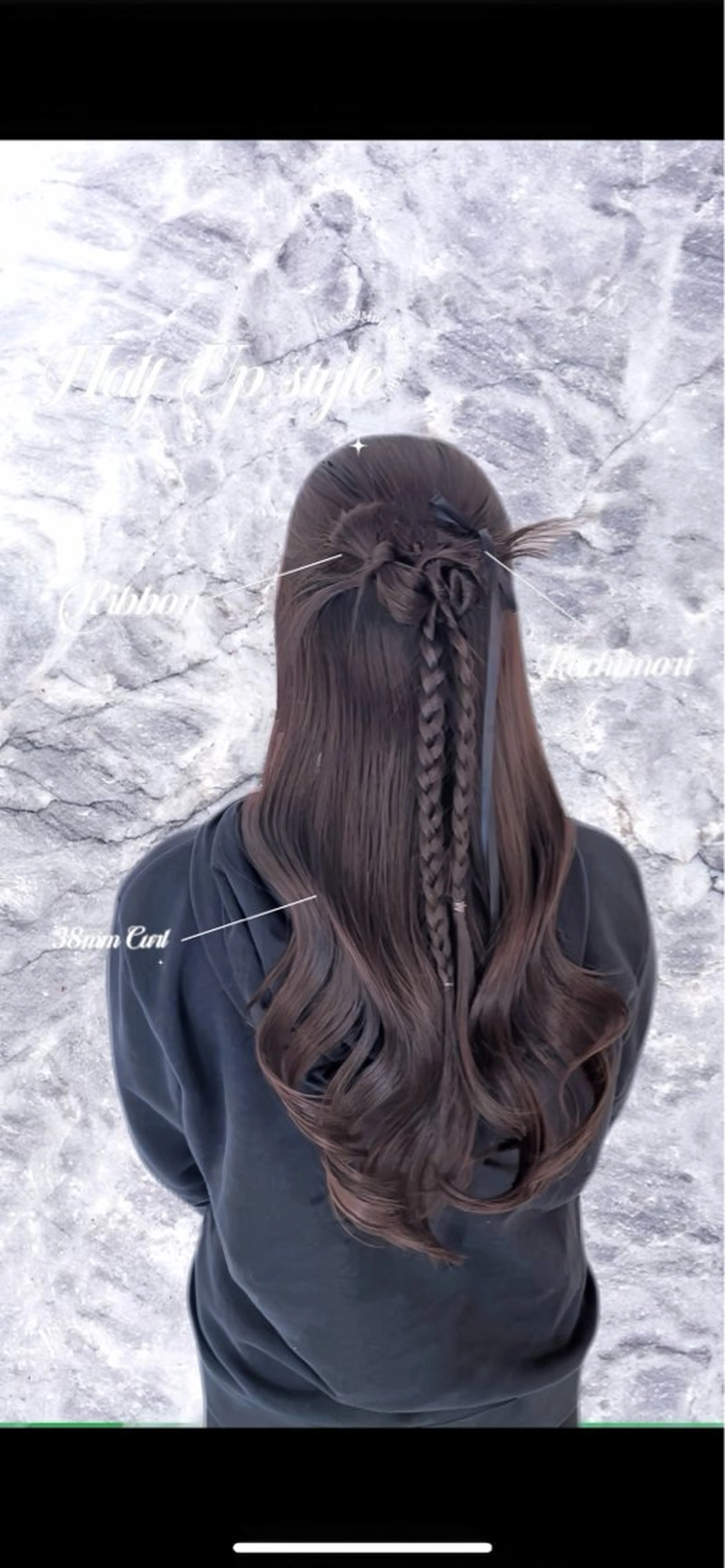 カラー ヘアアレンジ ハーフアップ 🦋ハイトーン×ア レンジ💫Leenaのヘアスタイル