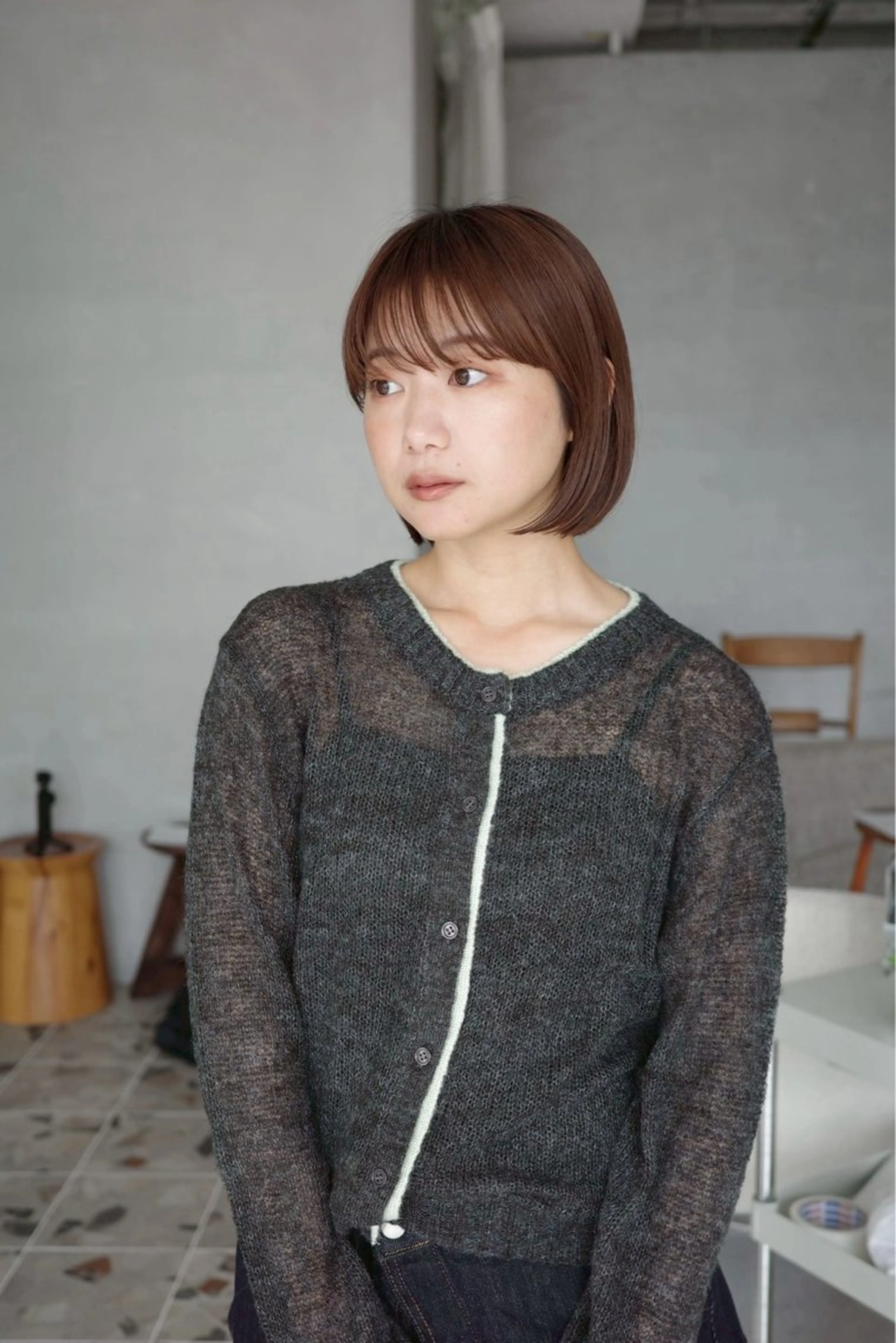 カラー ヘアカラー ナック美容室阿倍野店 リタッチモデル募集中のヘアスタイル