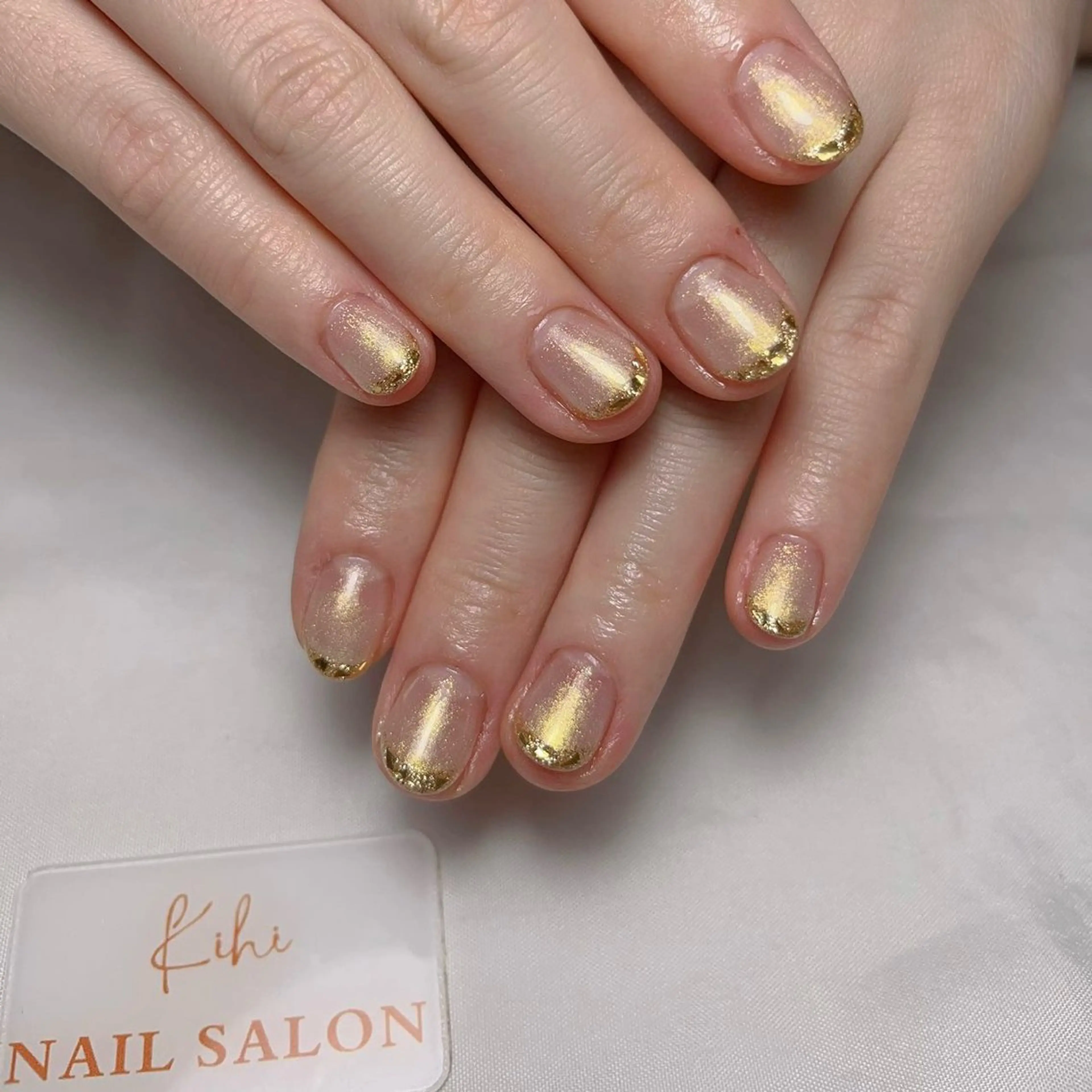 ネイル アートネイル フレンチネイル ジェルネイル グラデーション 韓国ネイル ハンドネイル さくら💮💮 【オフ無料】のネイルデザイン