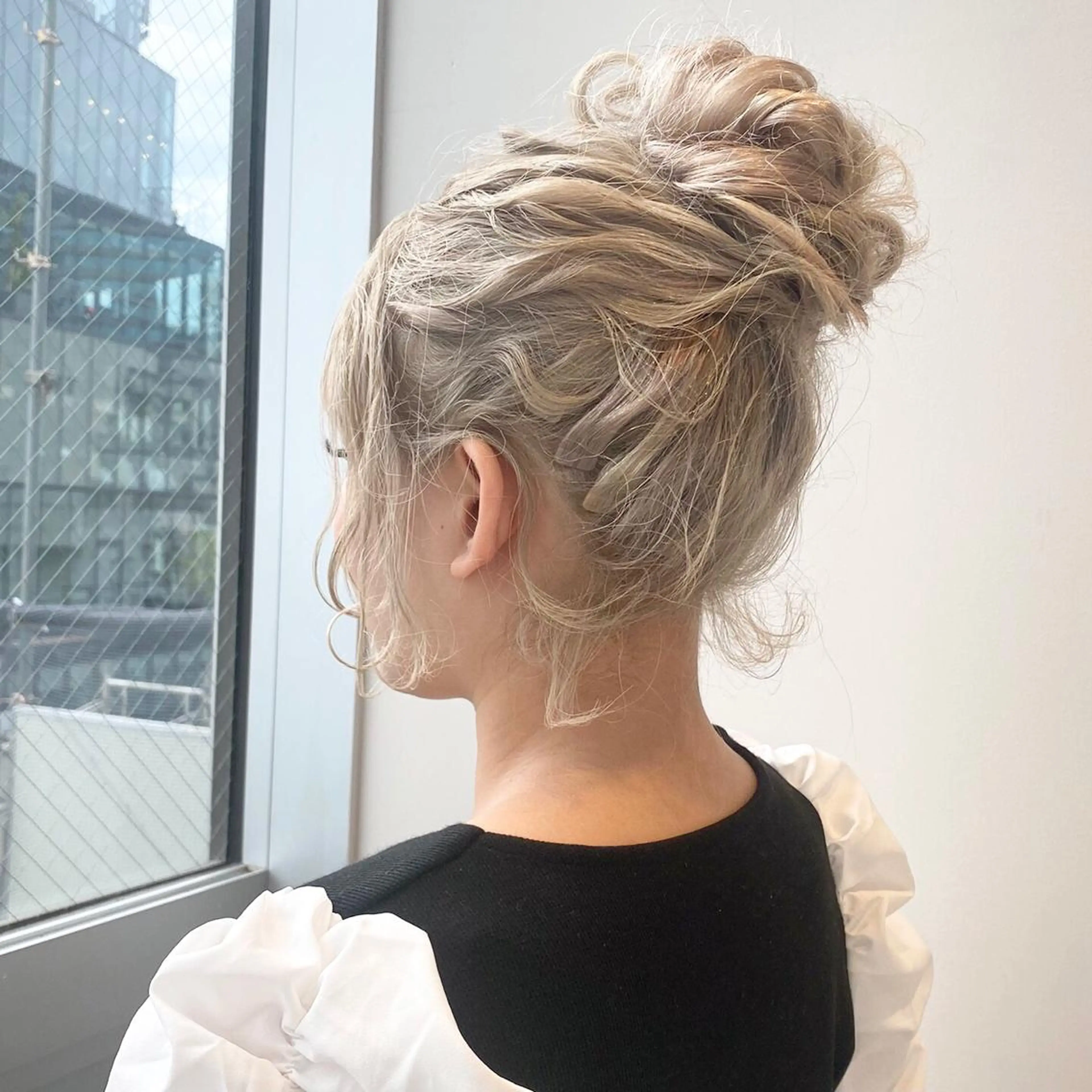 ヘアアレンジ 髪質改善⌇﻿透明感 カラー⌇﻿川上葵のヘアスタイル