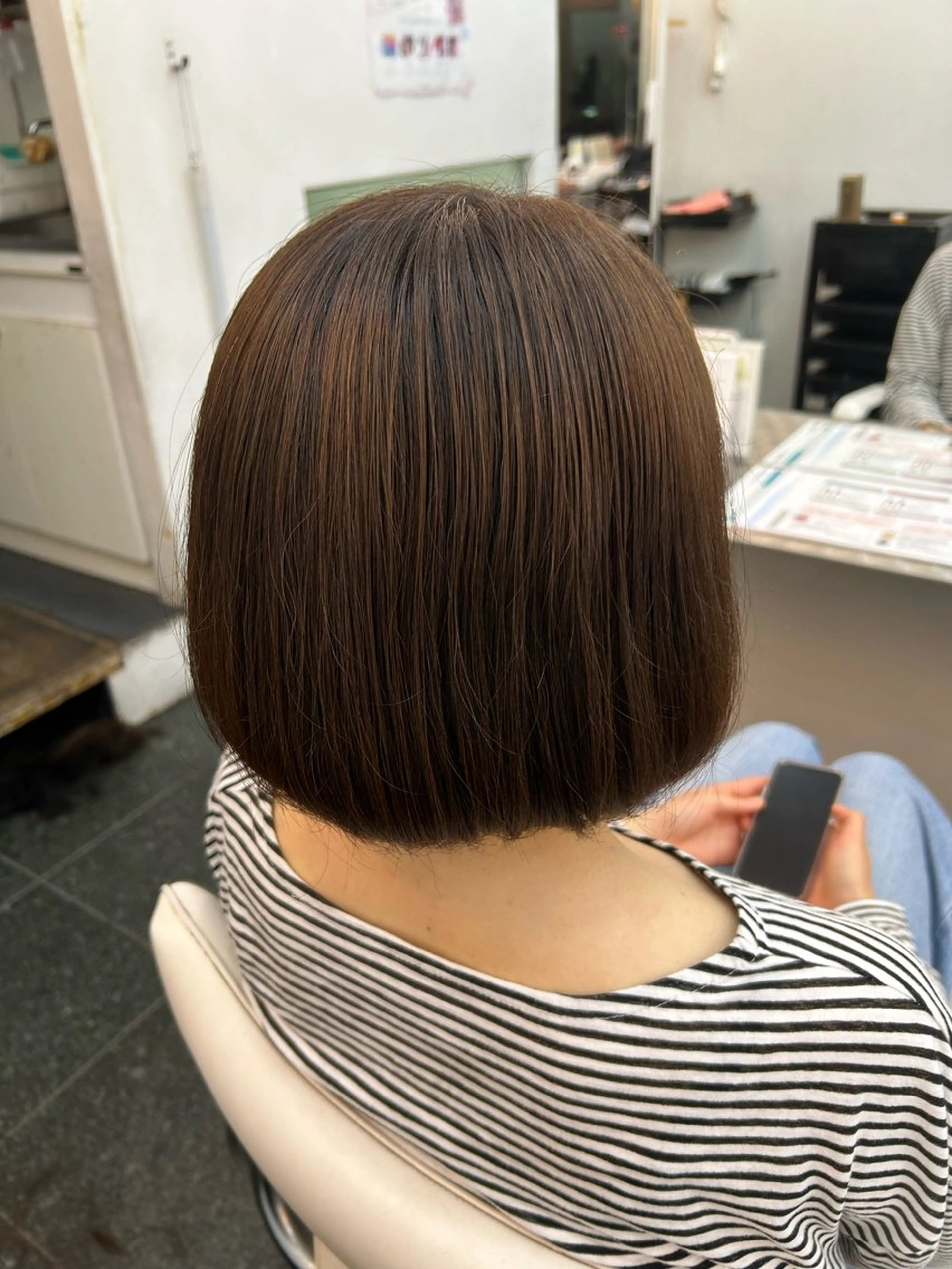 ショート 髪質改善⭐️縮毛 🫧内藤紅葉のヘアスタイル