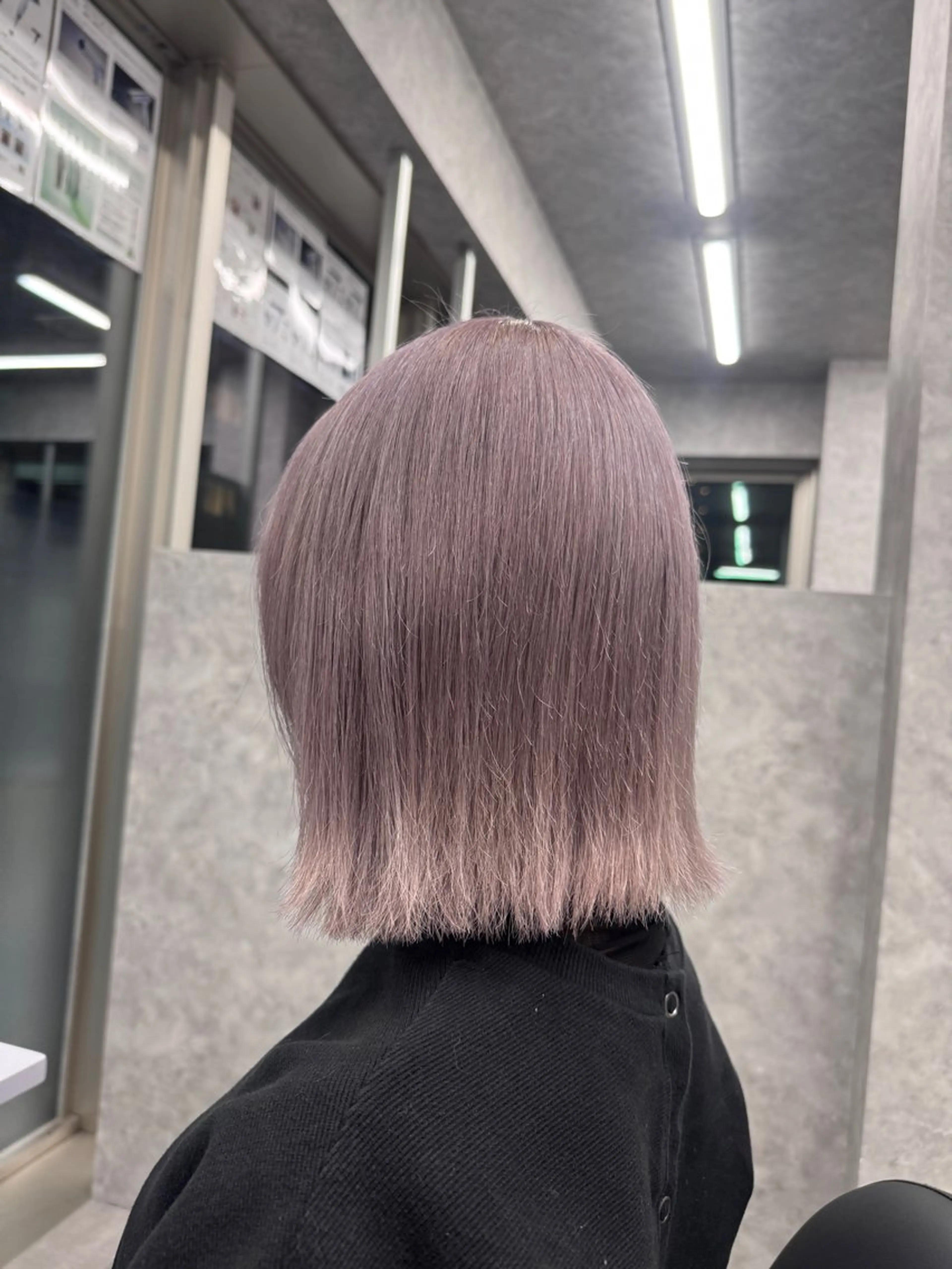 ショート ラベンダーベージュ ピンクラベンダー 韓国風カラー🤎 𝒄𝒉𝒊𝒌𝒂のヘアスタイル