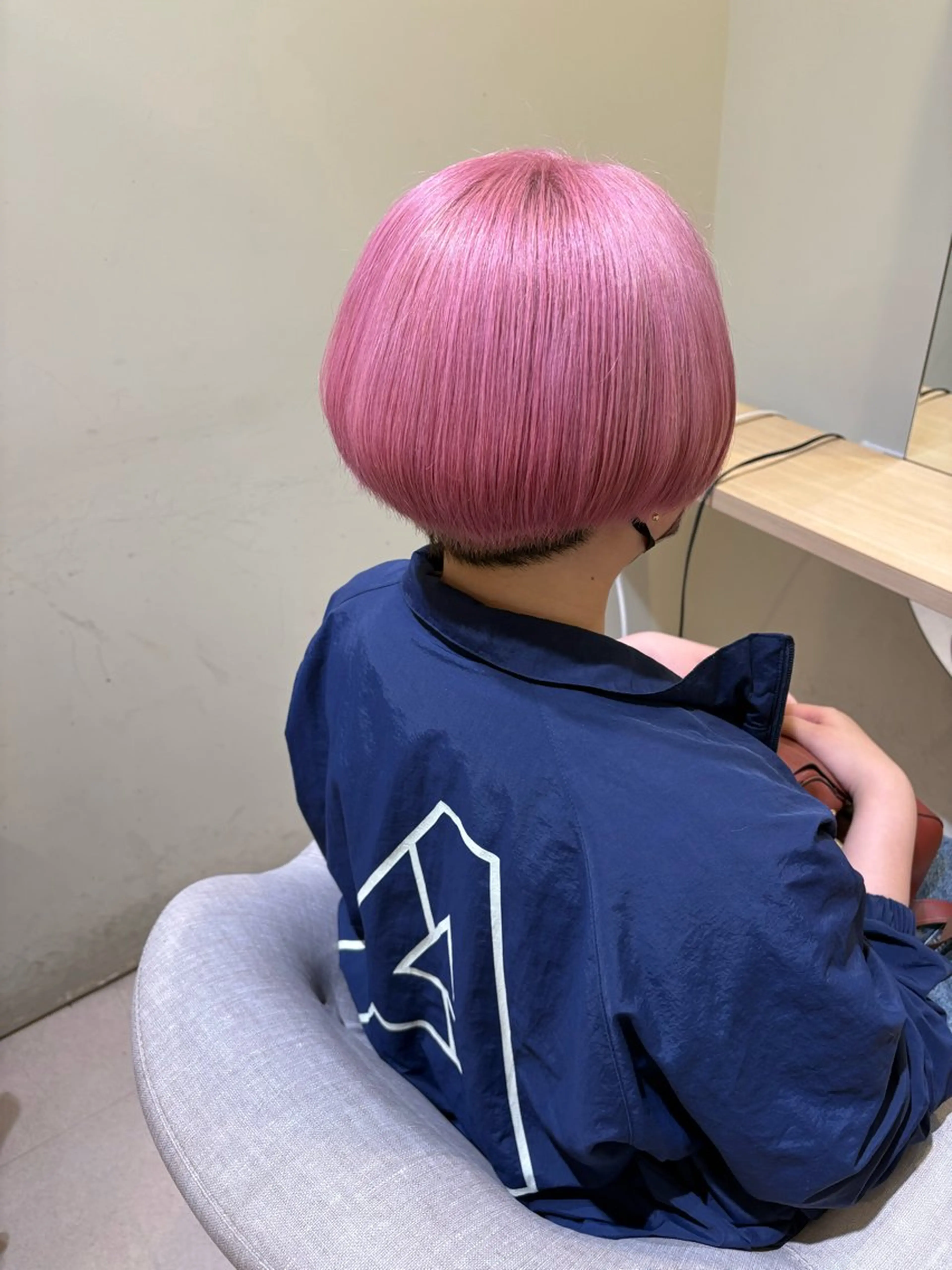 ショート カラー ブリーチ ブラウンカラー ハイトーンカラー ピンクカラー ヘアカラー トリートメント まい/名古屋駅 🦋ブリーチカラーのヘアスタイル