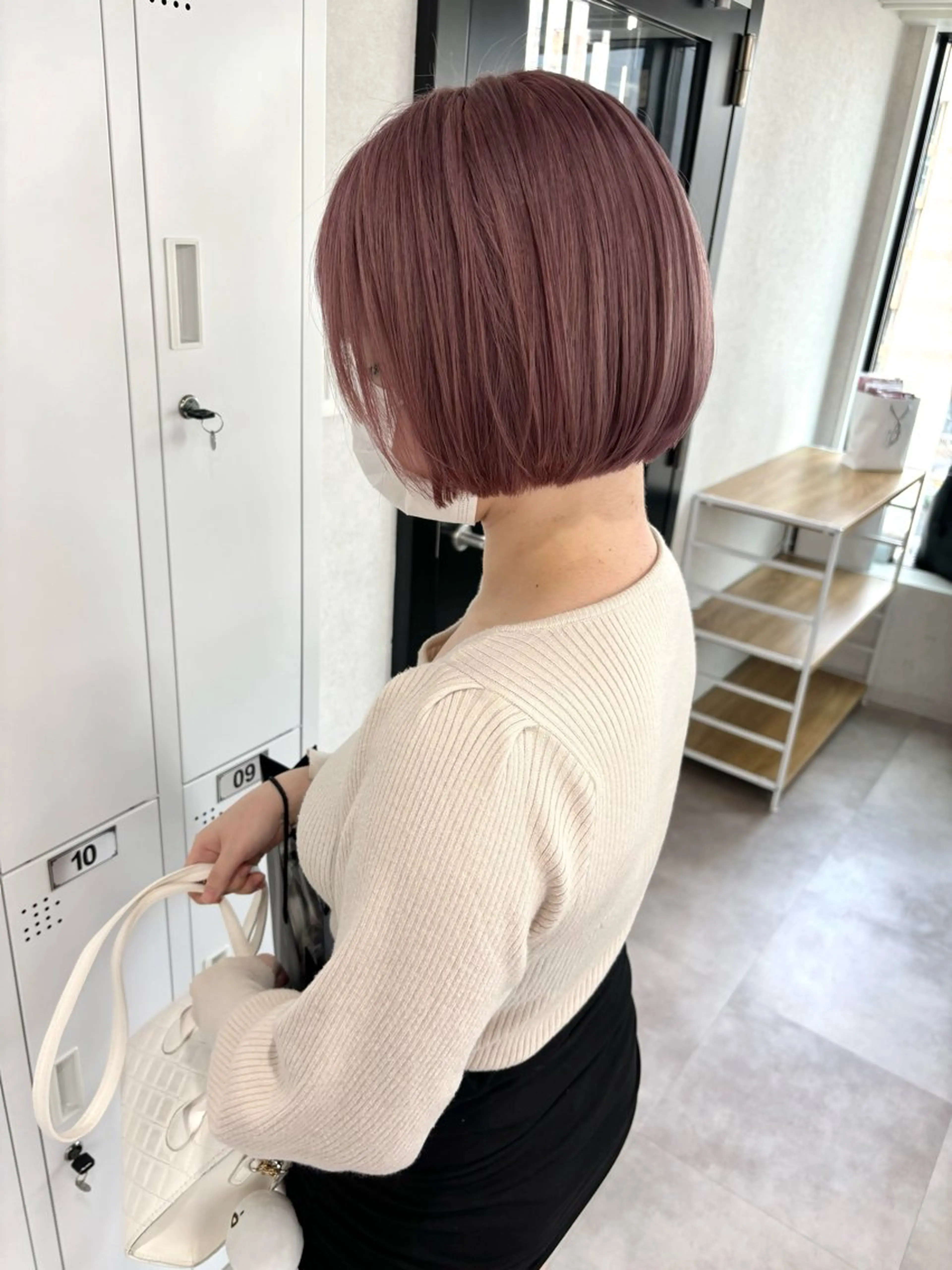 ショート ヘアカラー 春に映えるハイトーン 🎀Kanon♡のヘアスタイル
