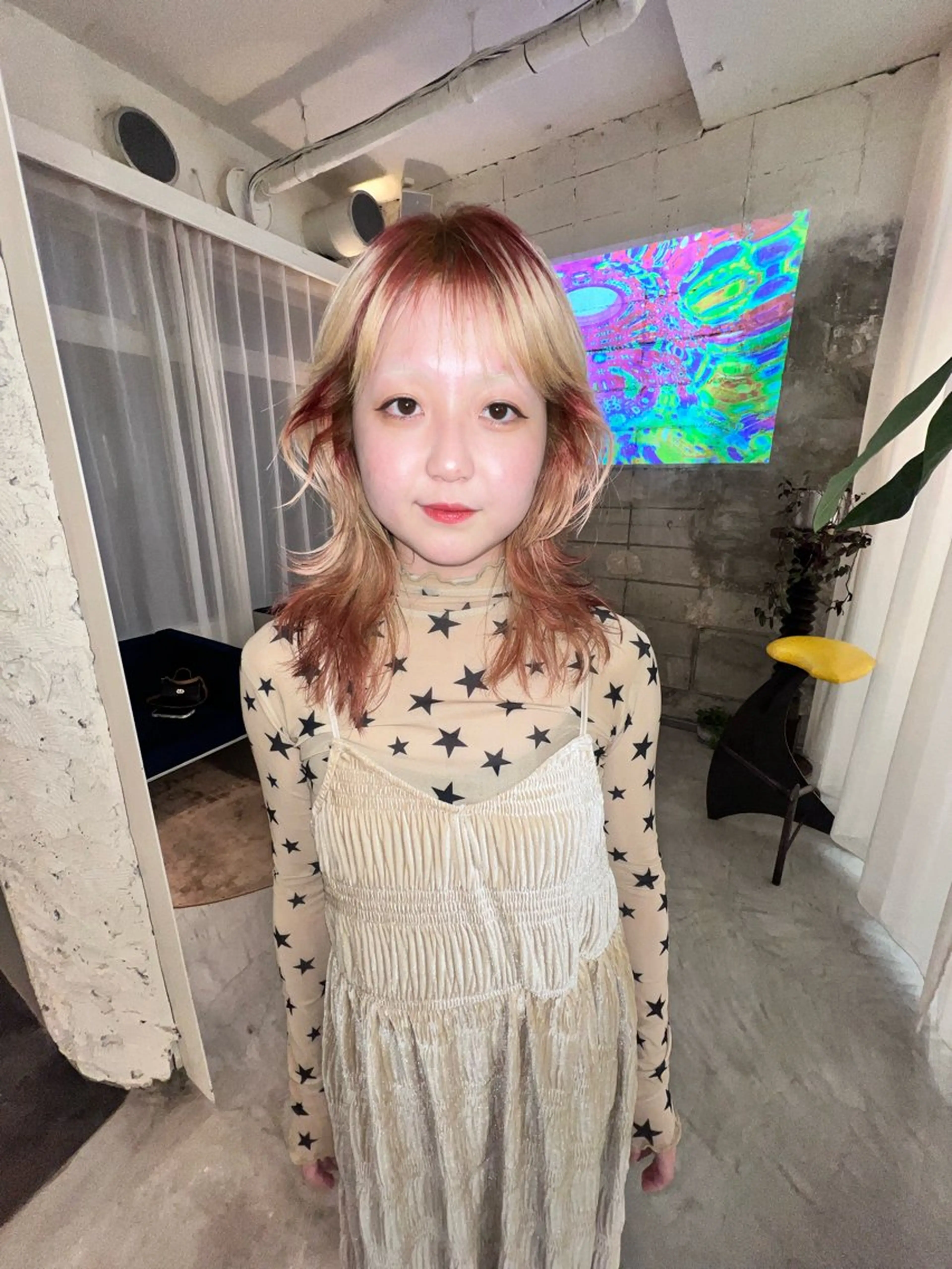 セミロング カラー カット ヘアカラー 圧倒的デザイン力 店長🎨RENAのヘアスタイル