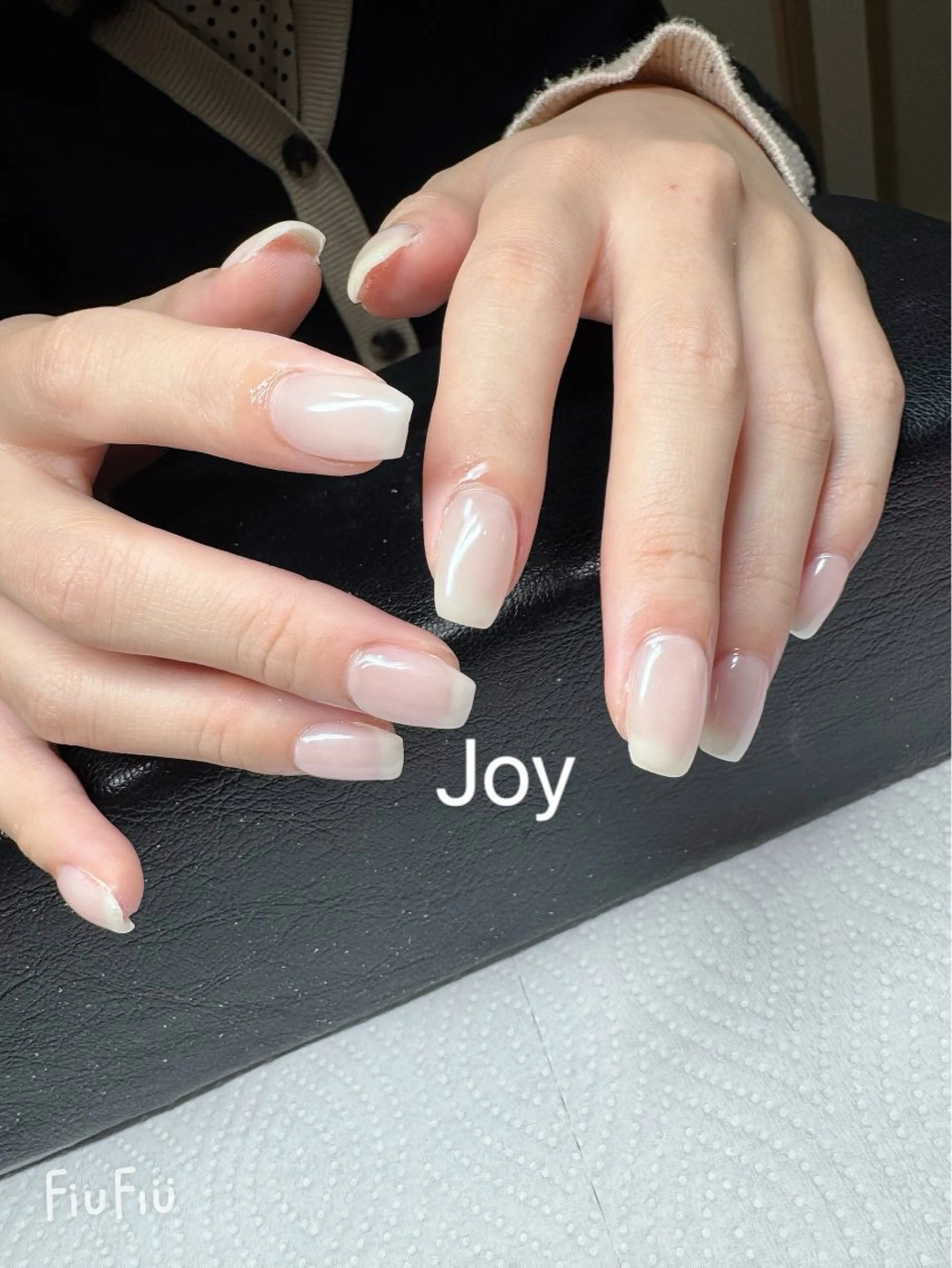 ネイル ジェルネイル ミラーネイル ワンカラーネイル シンプルネイル ホワイト Nail Salon JOYのネイルデザイン
