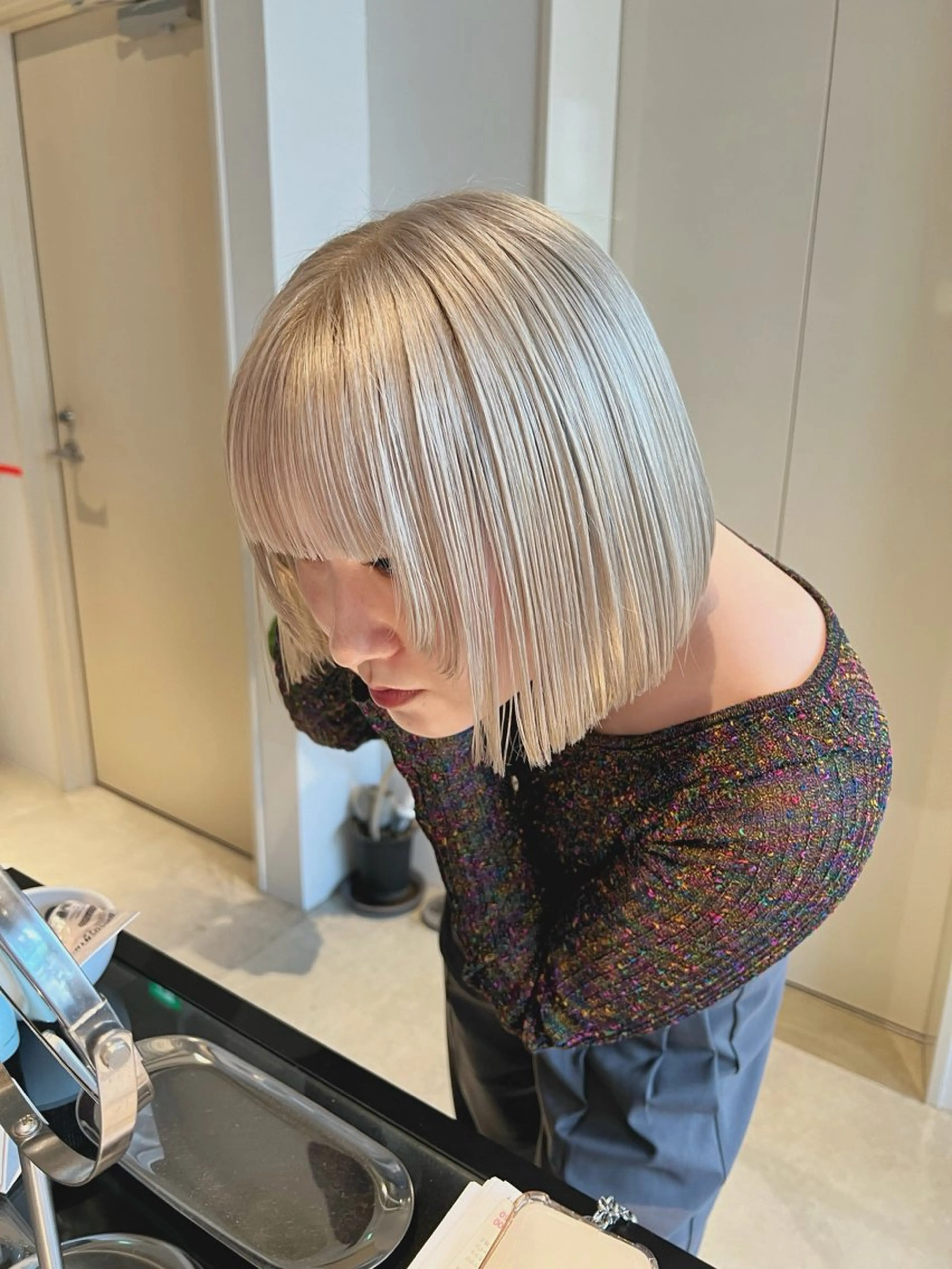 ミディアム カット ヘアカラー 大澤 叶方のヘアスタイル