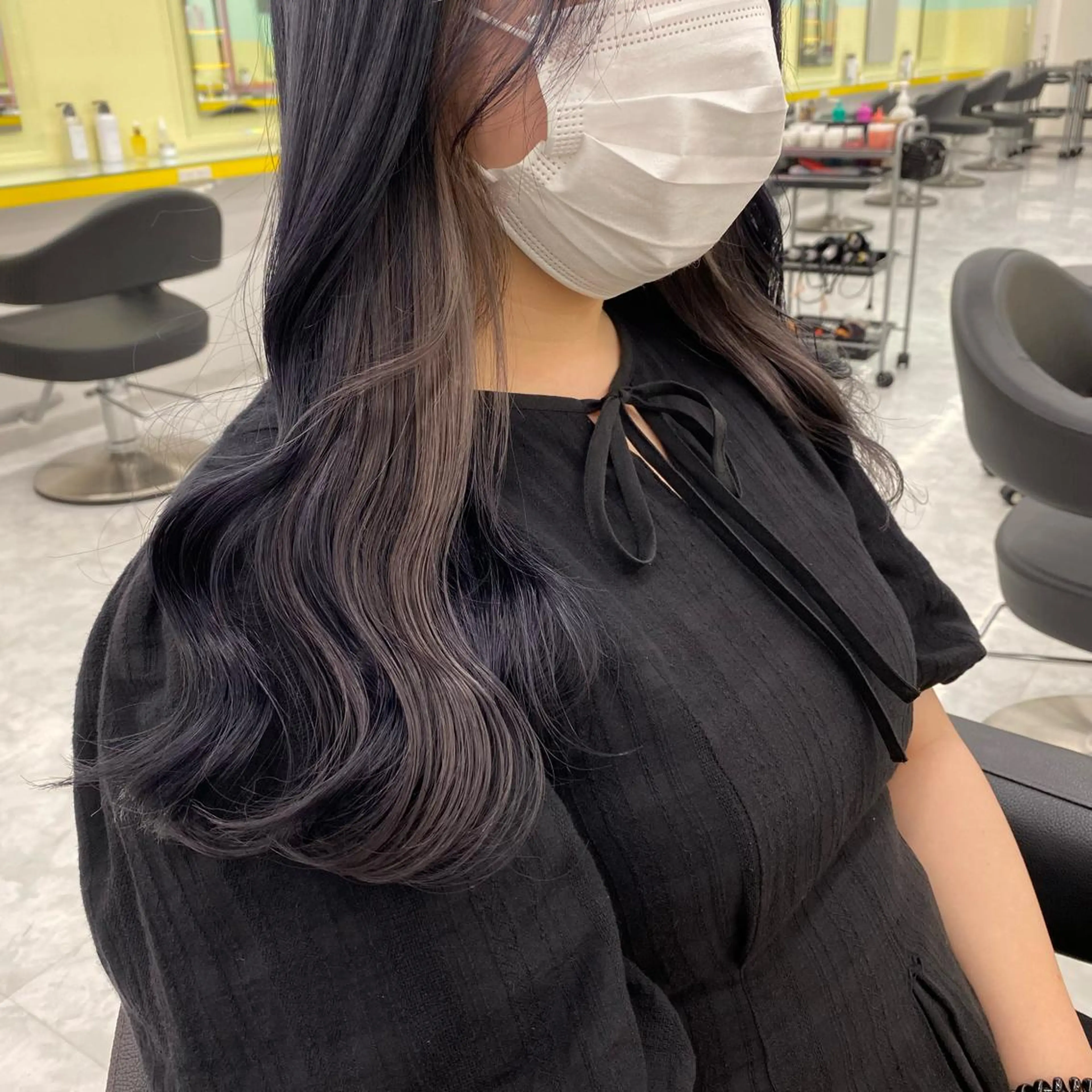 セミロング カラー ヘアアレンジ ヘアカラー トリートメント mai🍑暖色カラー /レイヤー💖のヘアスタイル