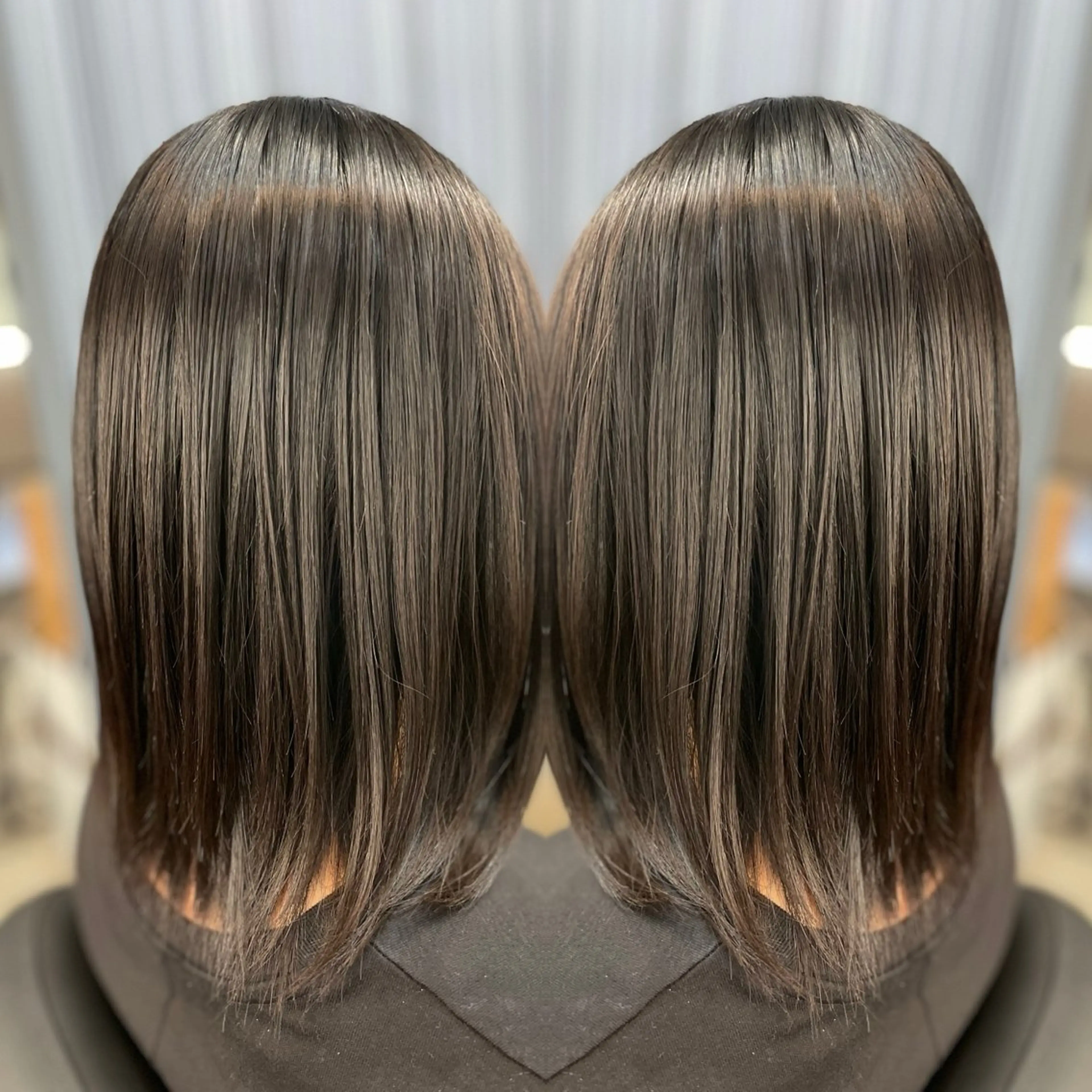 ミディアム 縮毛矯正 伊藤 詩織のヘアスタイル