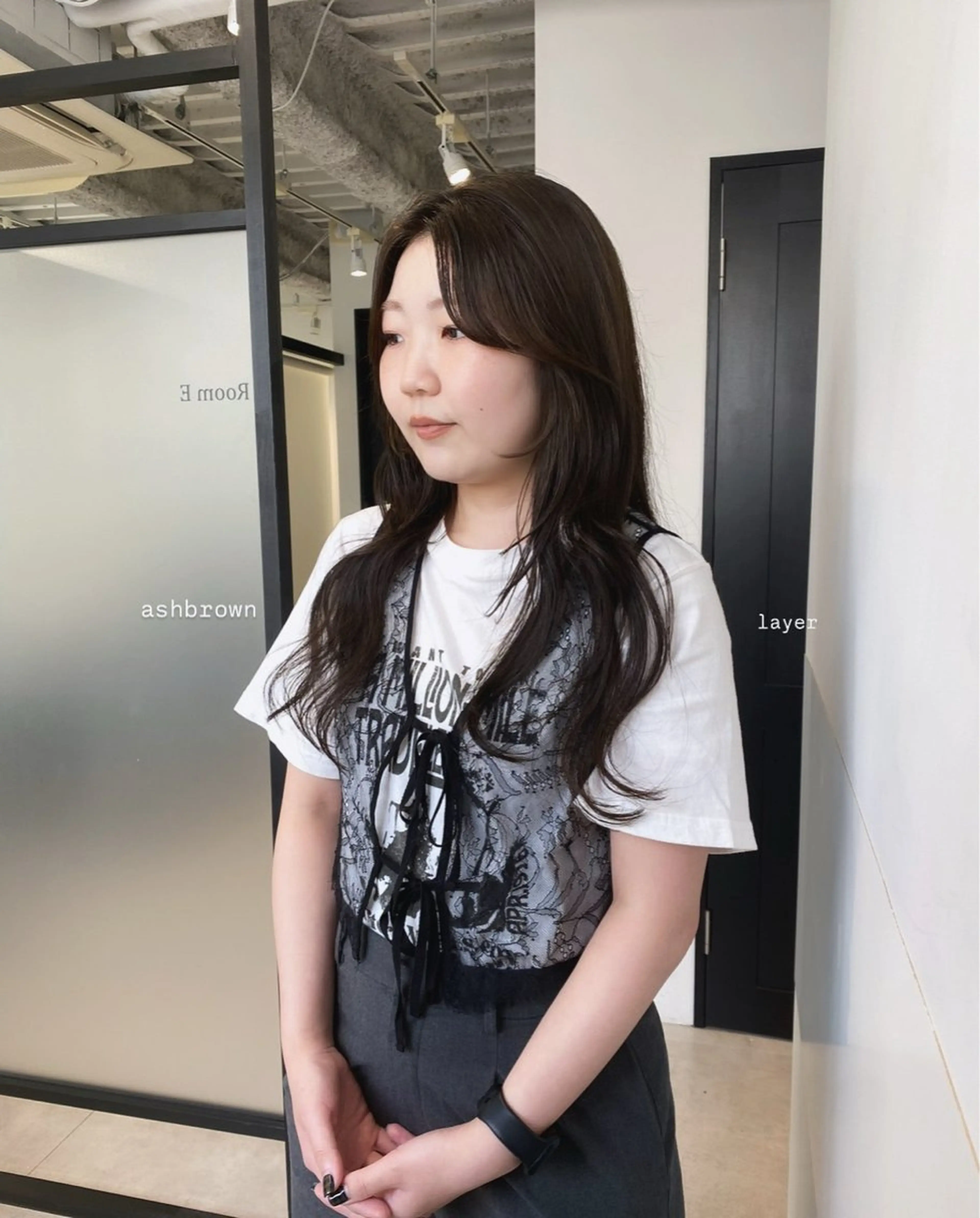 ロング カラー カット ヘアカラー マンツーマン半個室 tamuraのヘアスタイル