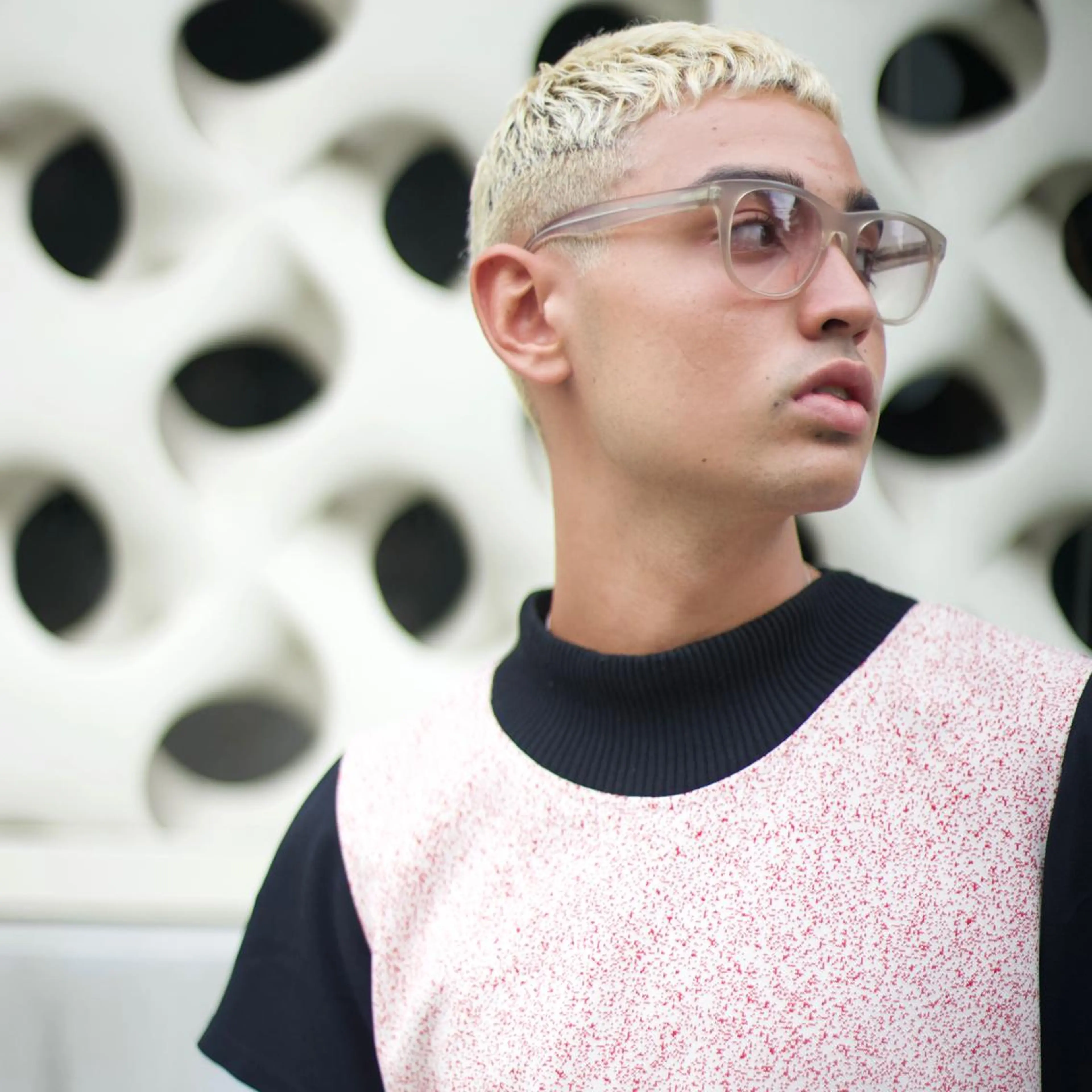 カラー メンズ ショートボブ メンズブリーチ フェードカット メンズハイライト メンズハイトーン カット ヘアカラー 🌈圧倒的デザイン パーマ　関和希のヘアスタイル