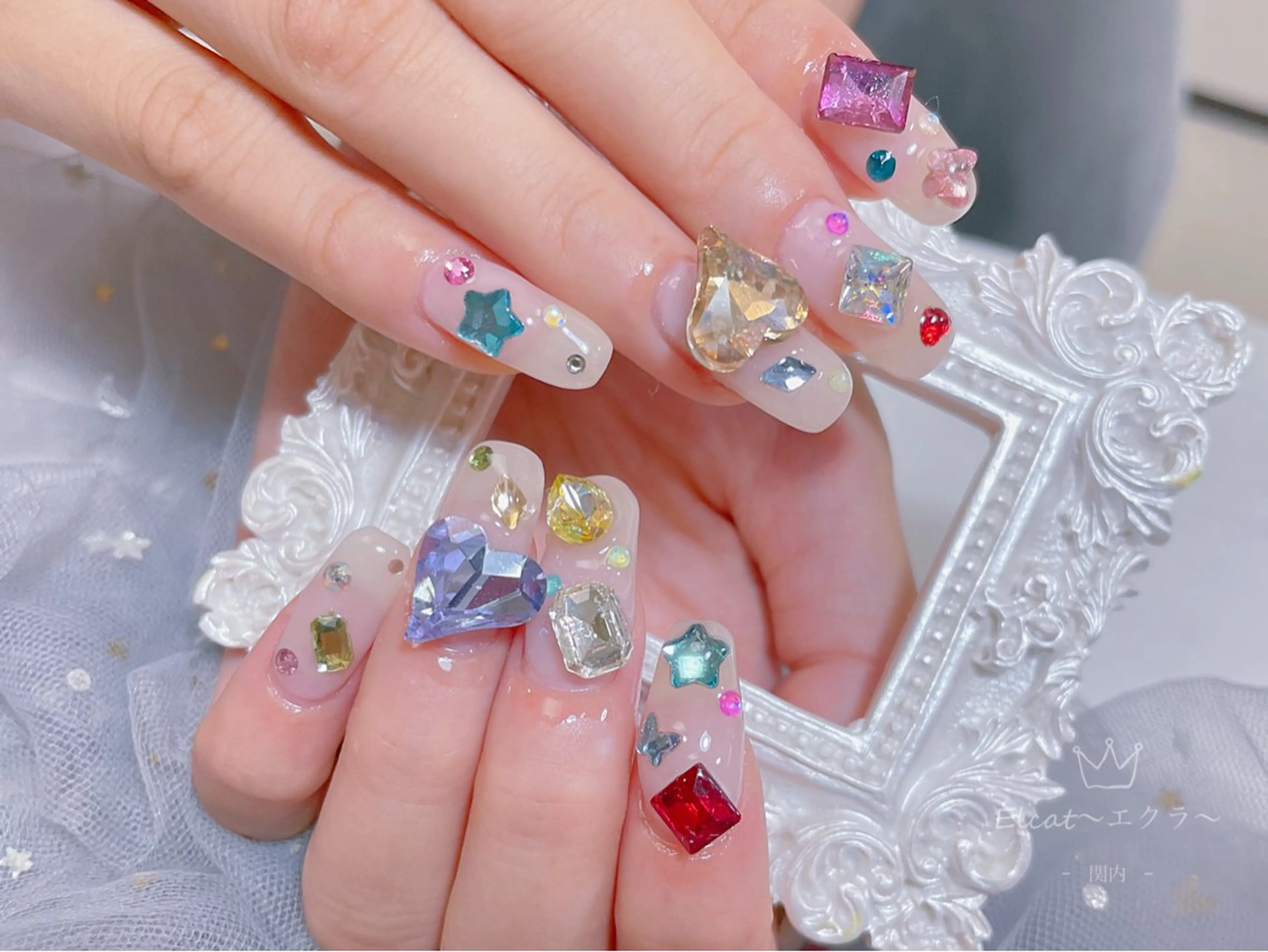 ネイル ハンドネイル ネイルサロンエクラ 🫧Shizukaのネイルデザイン