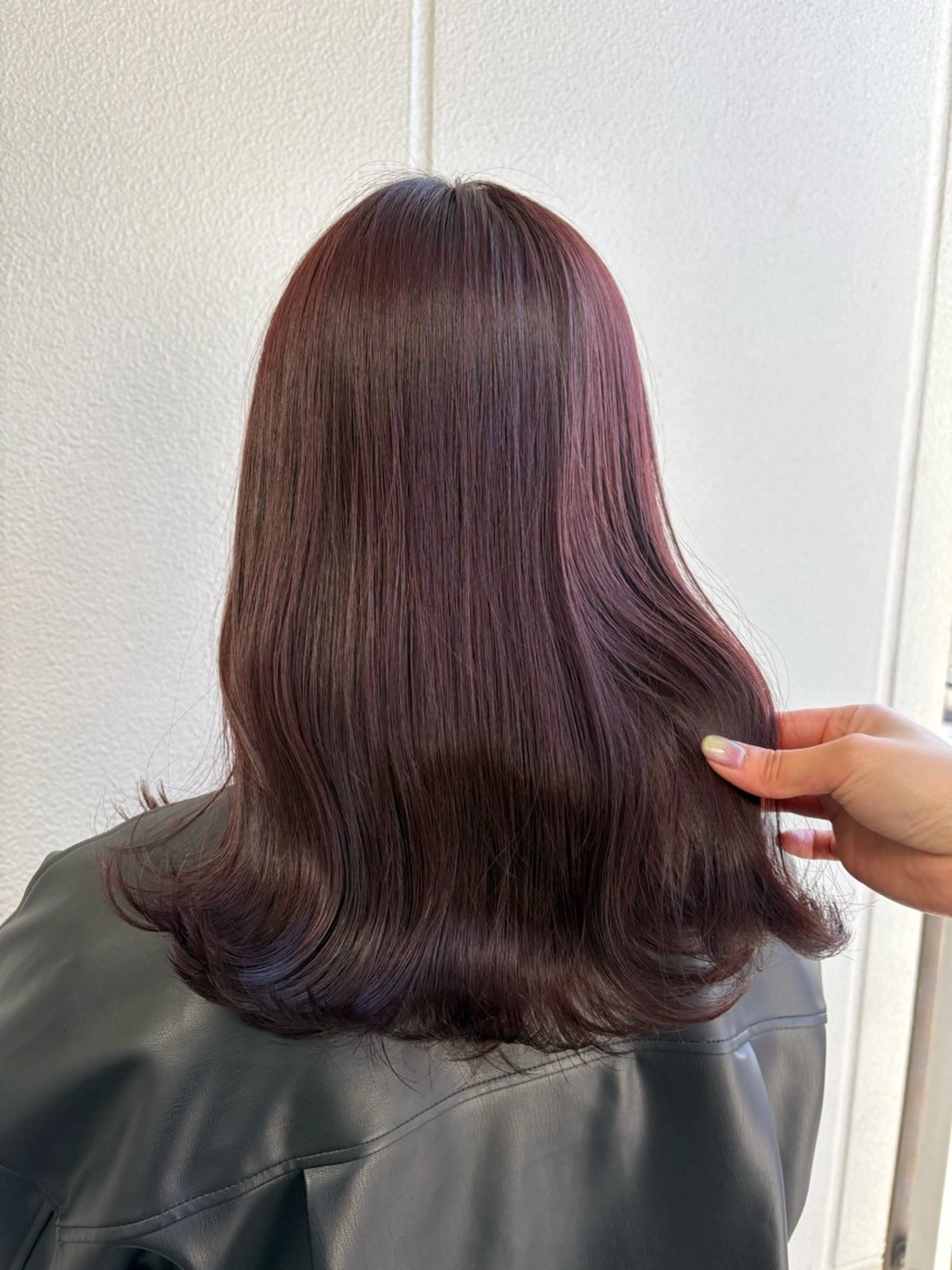 セミロング カラー カシス ラベンダーカラー ラベンダーピンク ピンクカラー 《暖色/韓国hair 》🇰🇷桑原ユキネのヘアスタイル