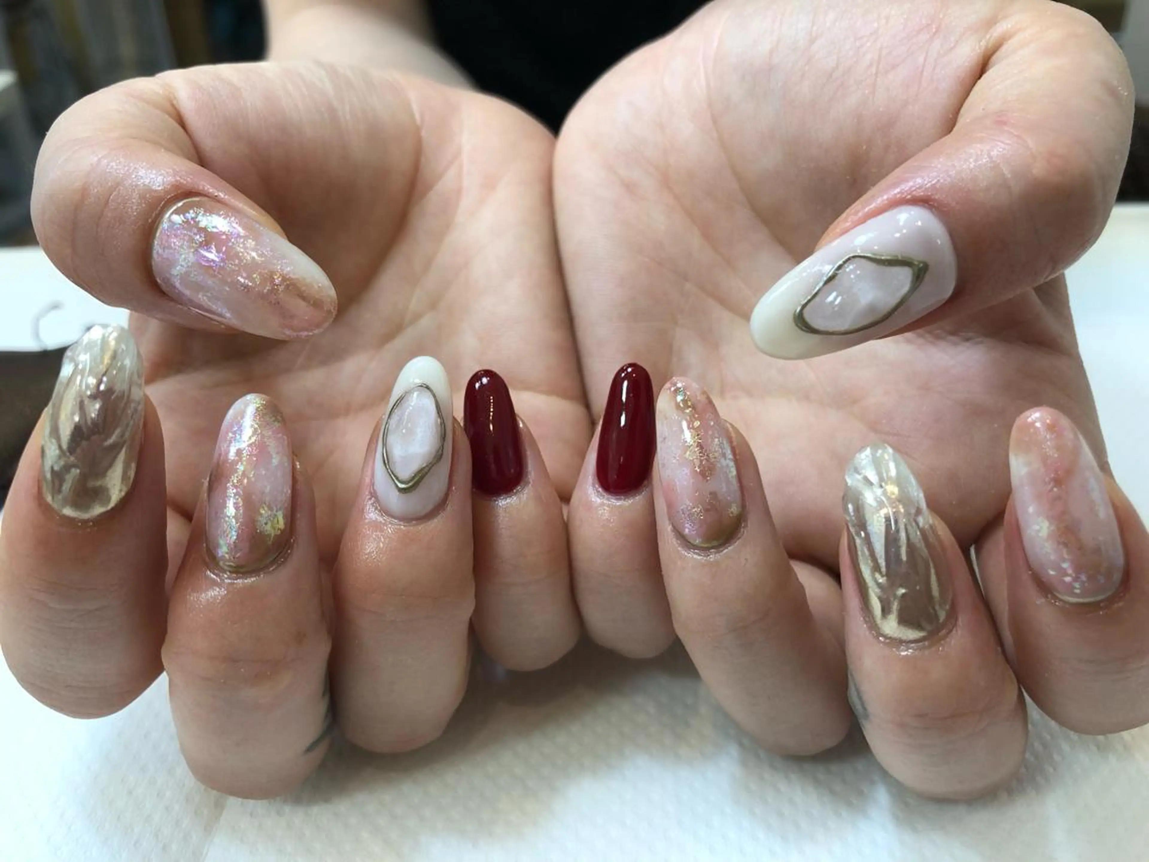 ネイル ハンドネイル umber 三茶1分のネイルデザイン