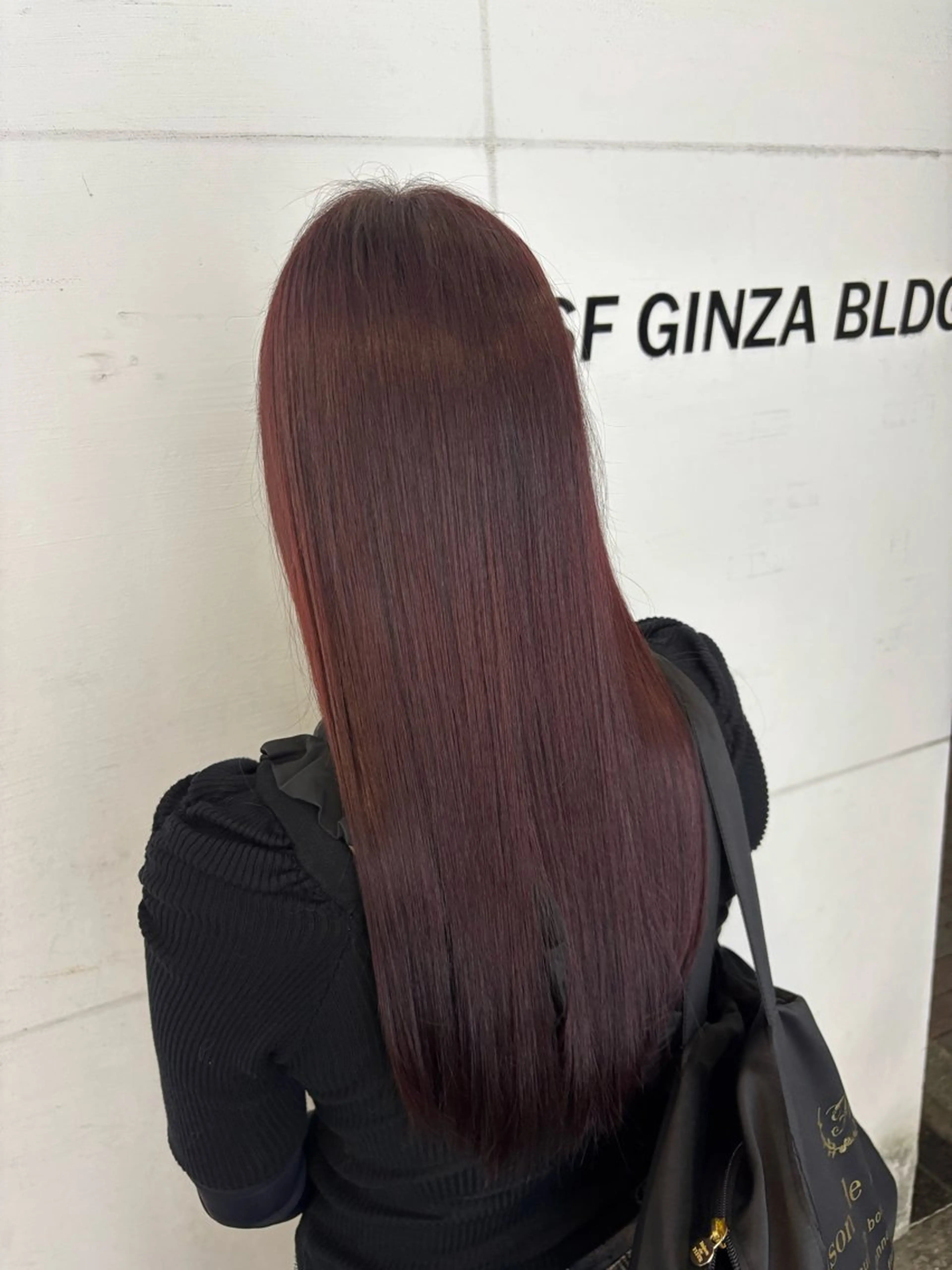 ロング ヘアカラー トリートメント 岩元 心優のヘアスタイル