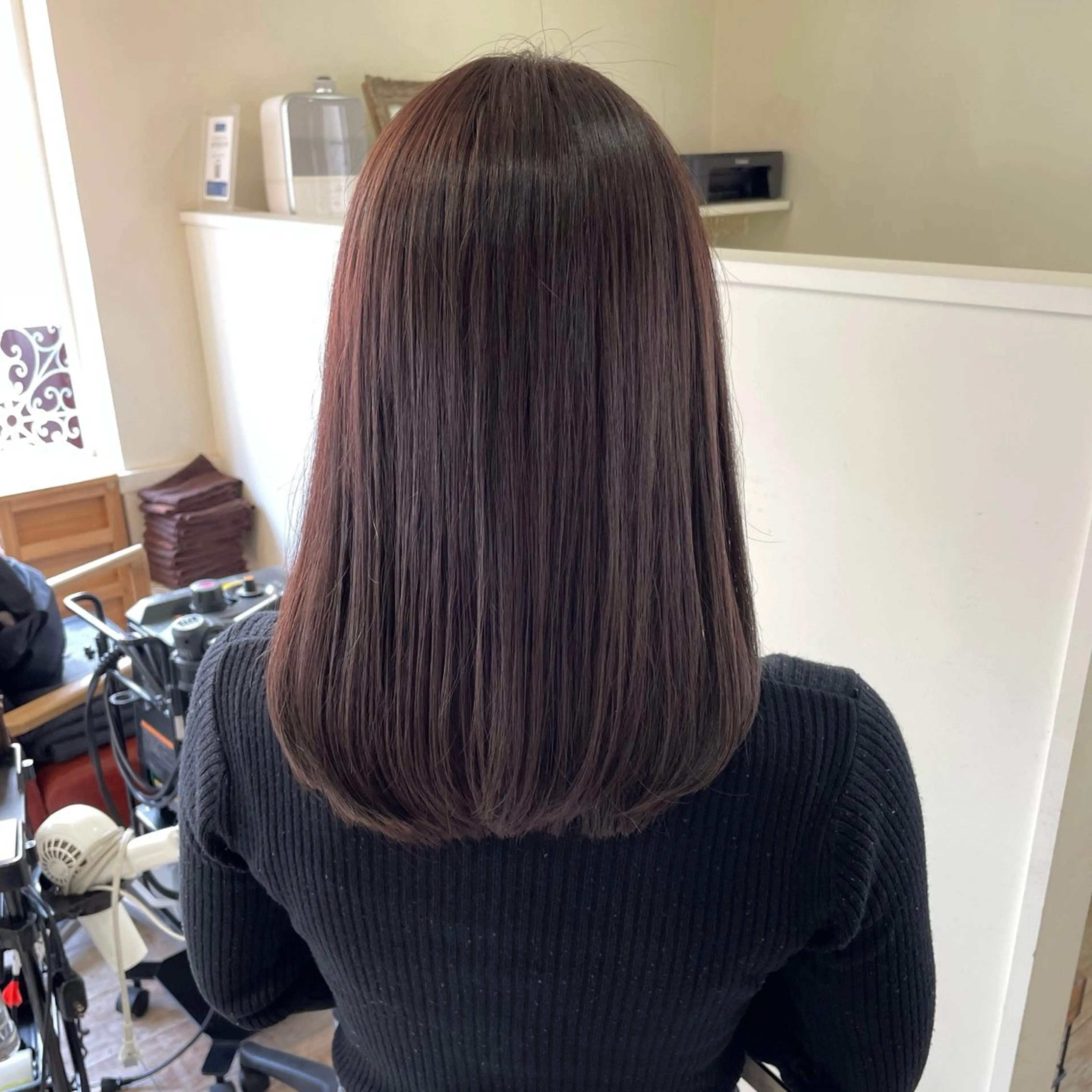 ミディアム アッシュ アッシュグレー アッシュグレージュ 【髪質改善】 Wakanaのヘアスタイル