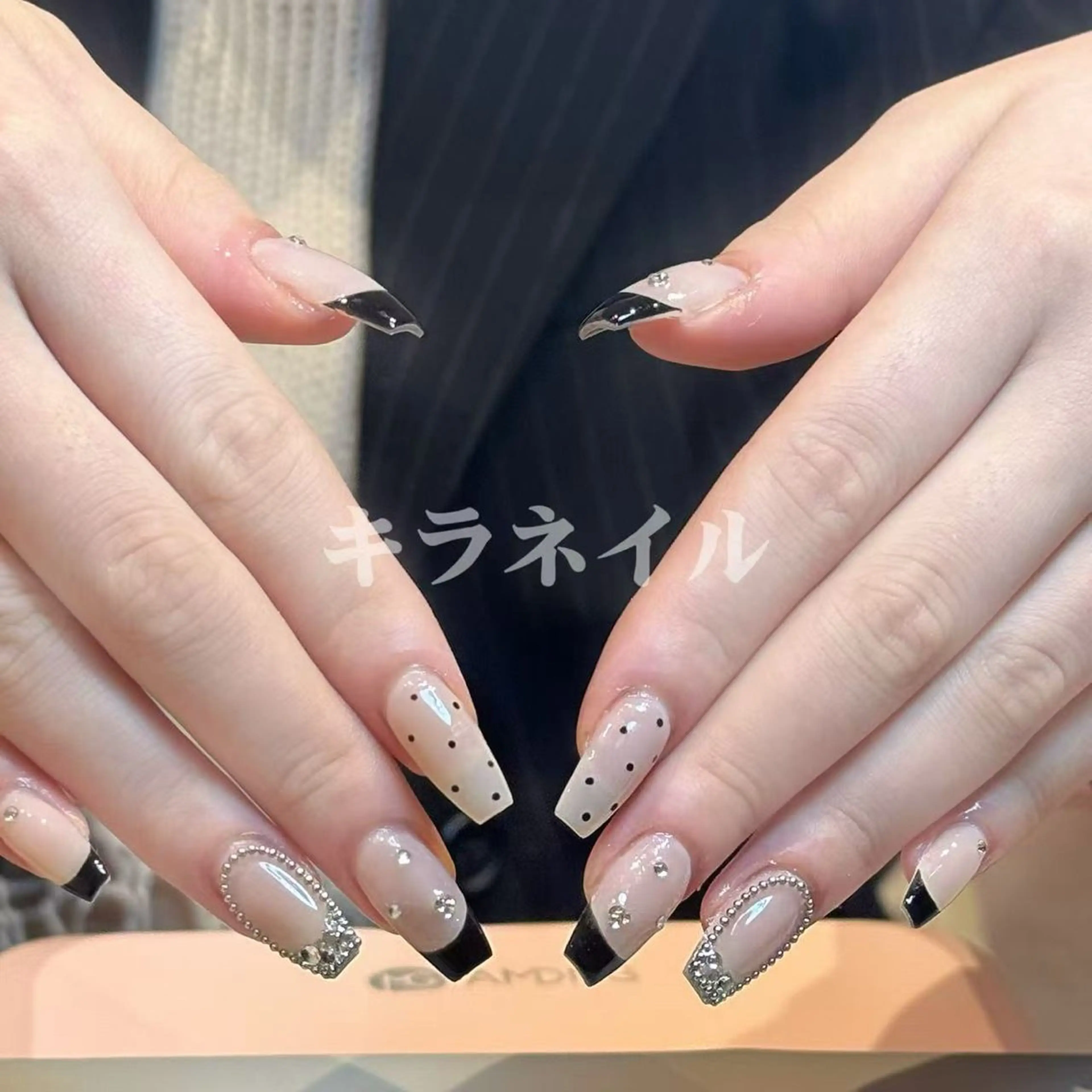 ネイル ハンドネイル 🎀kira 長さだし💗モチ最高のネイルデザイン