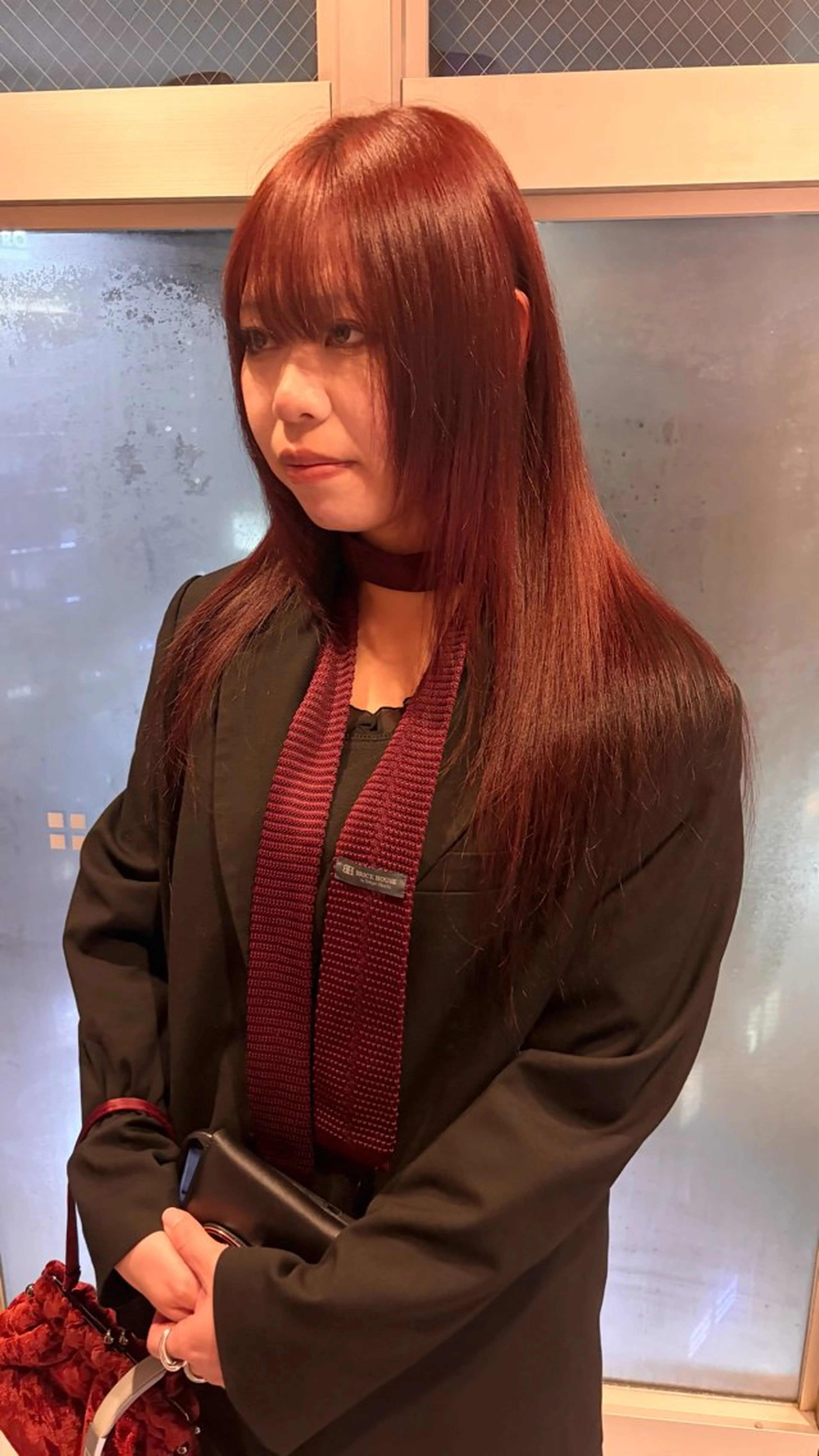 ロング カラー ブリーチ ダブルカラー ブリーチなしカラー レッドカラー ヘアカラー トリートメント レイン🌏🌱 似合わせ/ハイトーンのヘアスタイル