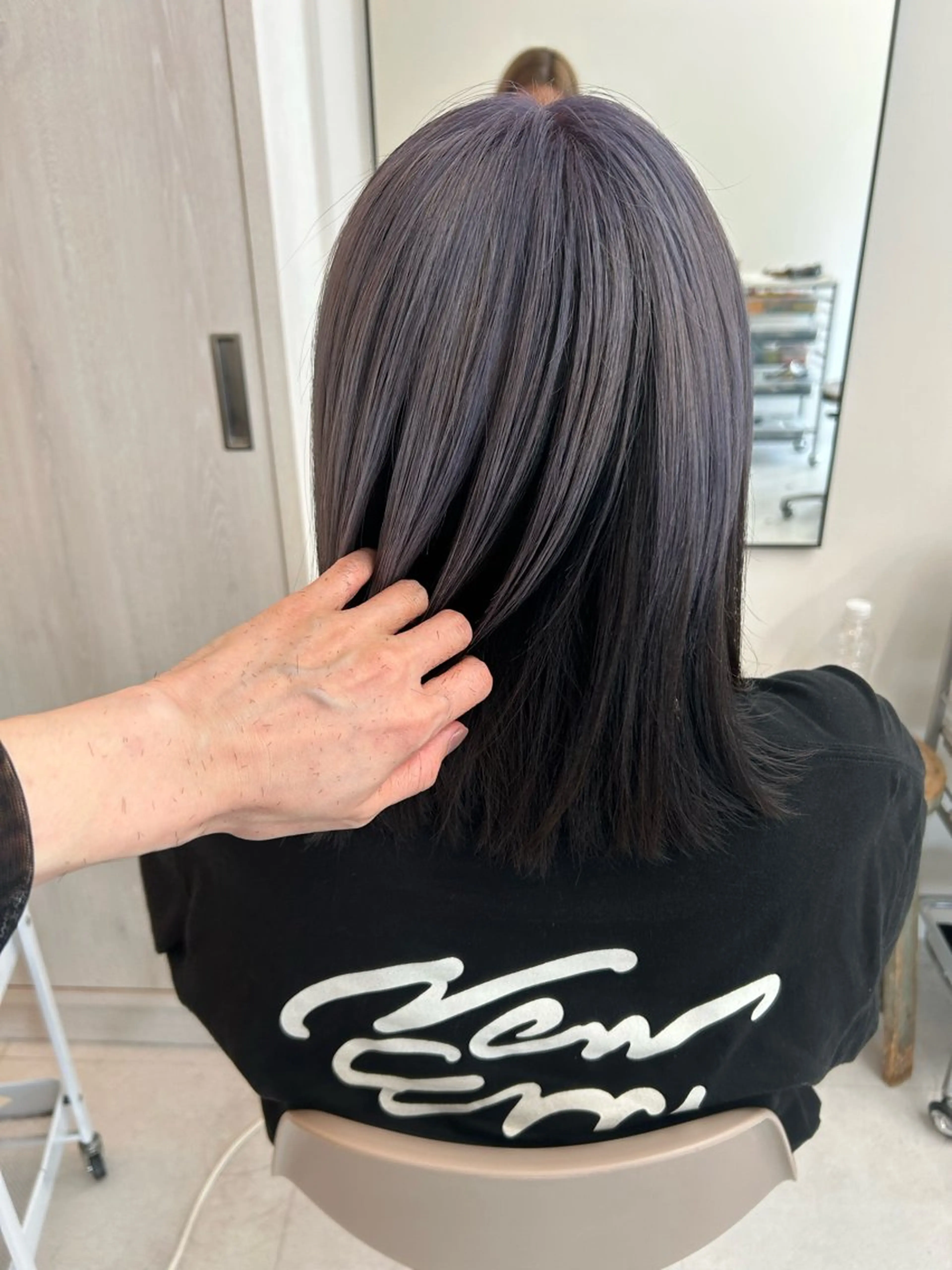 カラー 銀座バレイヤージュ 蓑田朝菜のヘアスタイル