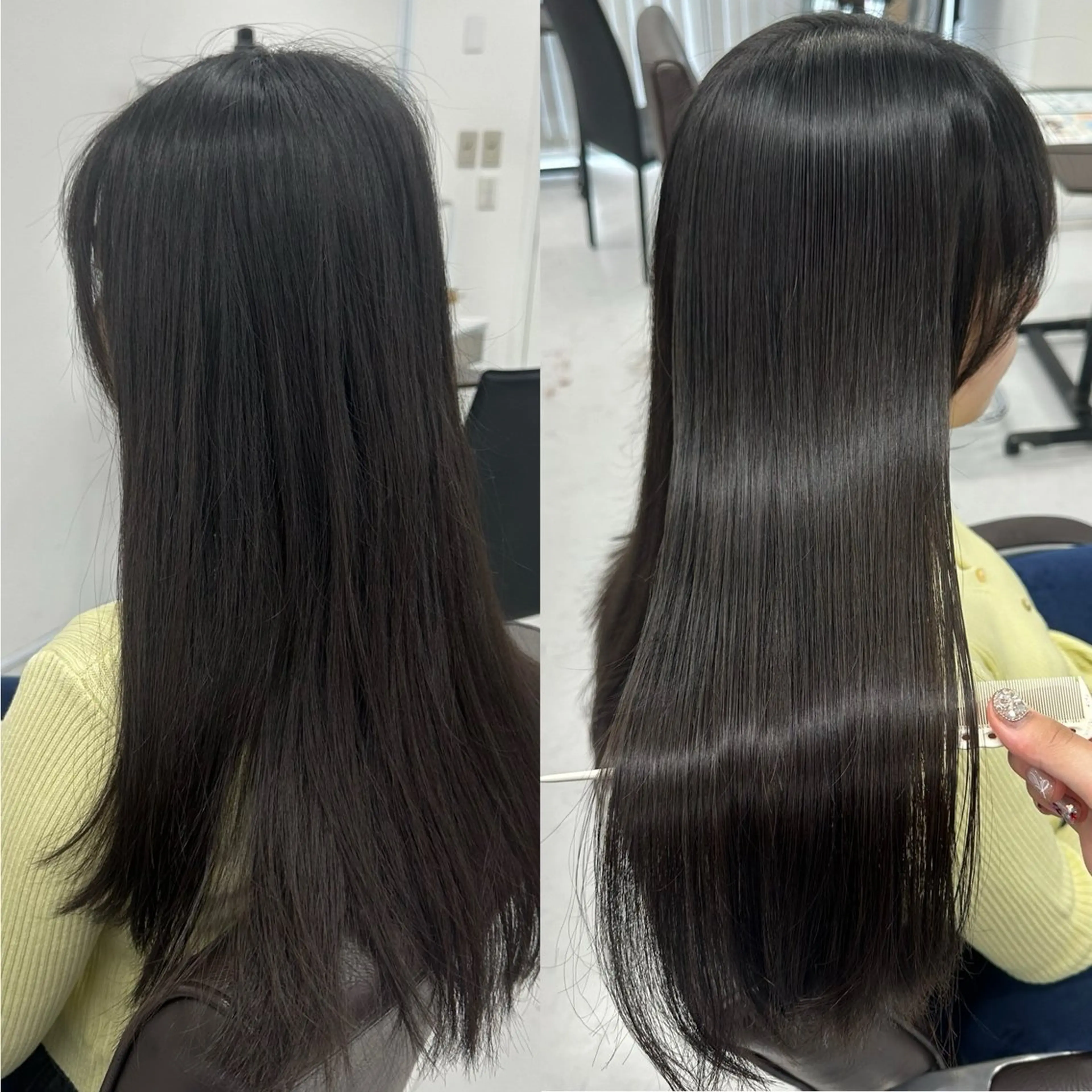 ロング 髪質改善 山崎結菜 髪質改善💎のヘアスタイル