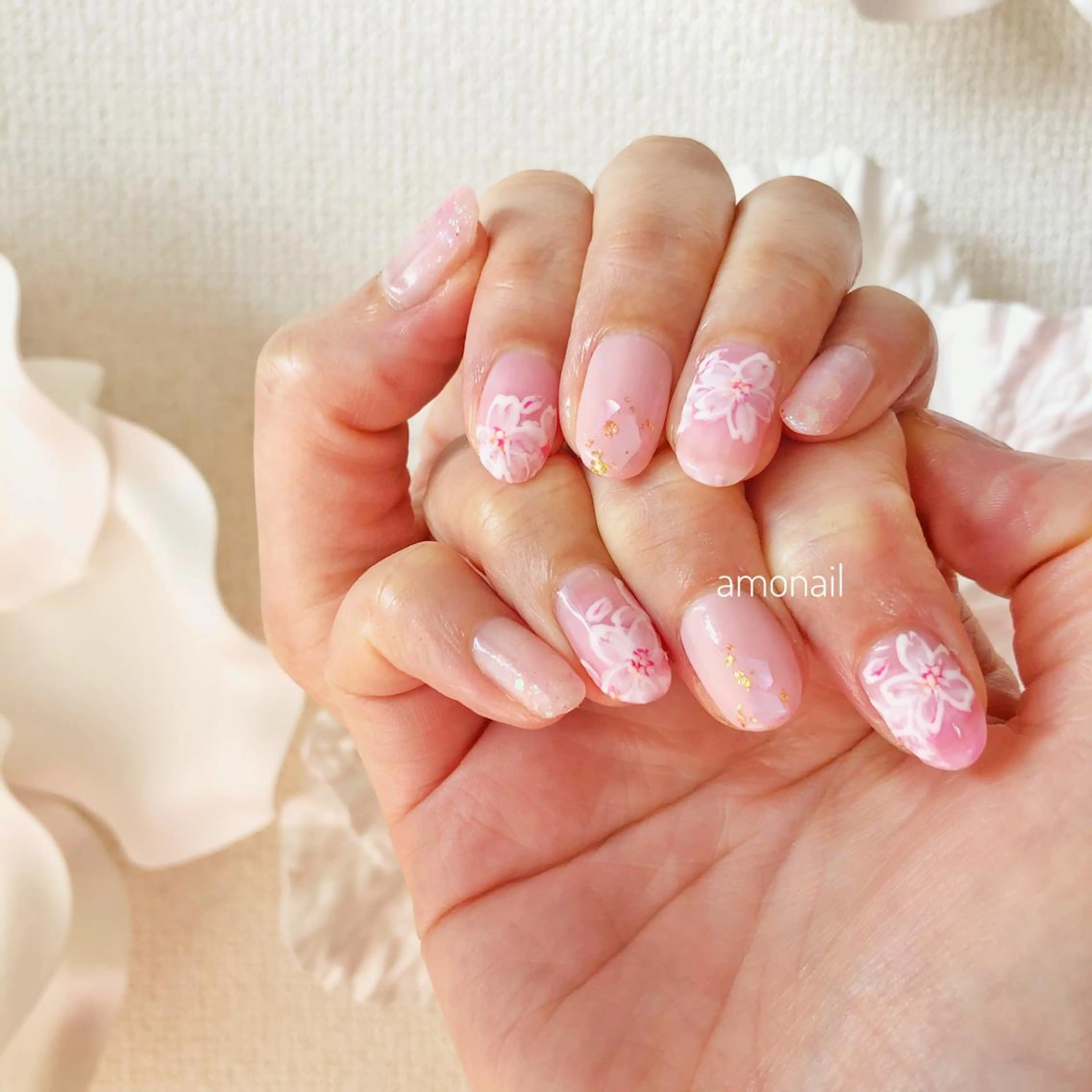 ネイル アートネイル ジェルネイル キラキラネイル おそろいネイル ニュアンスネイル 唐笠 祥子のその他イメージ