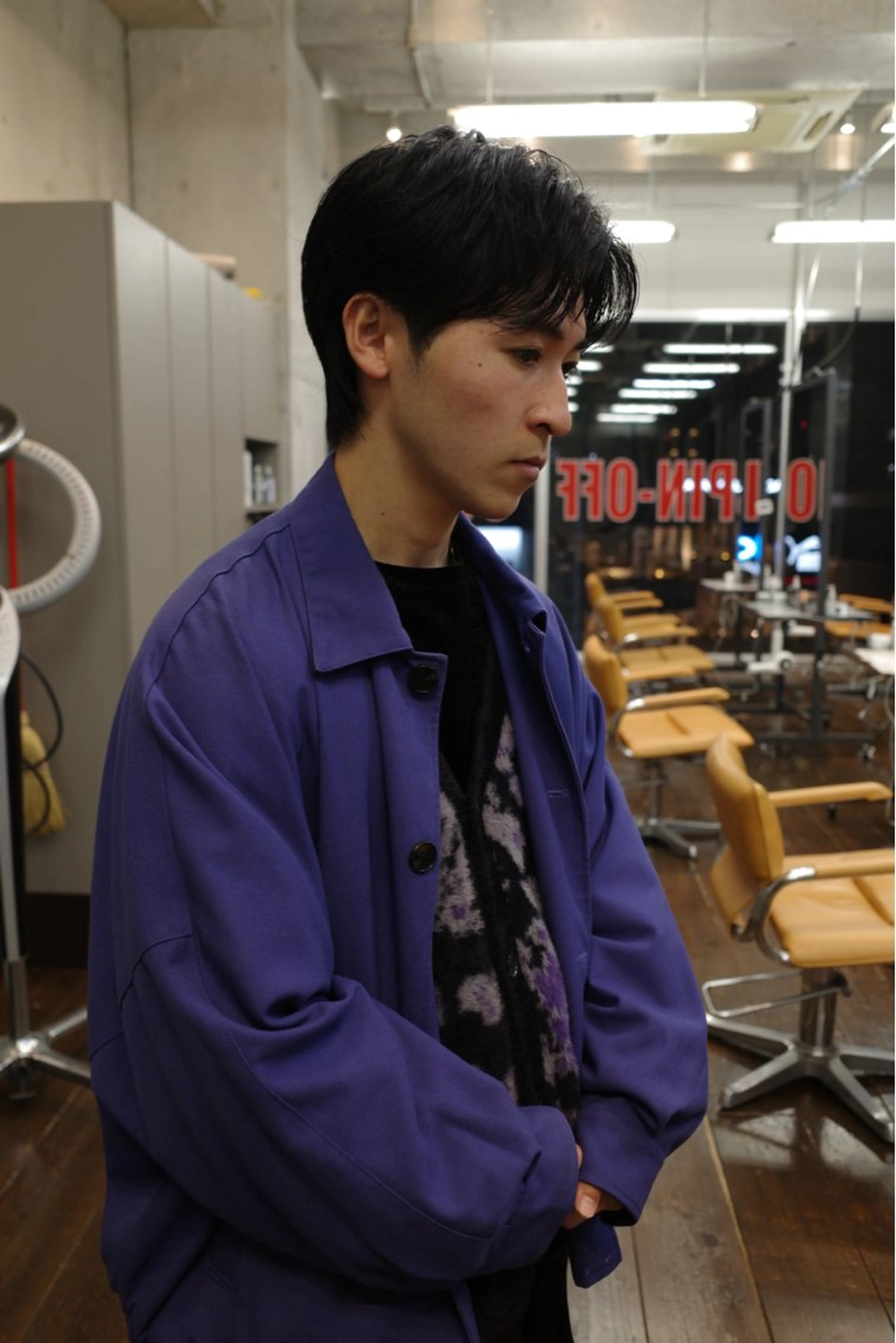 ミディアム パーマ メンズ ミディアムパーマ メンズパーマ ニュアンスパーマ 🌀パーマ特化 美容師🌀/しゅんのヘアスタイル