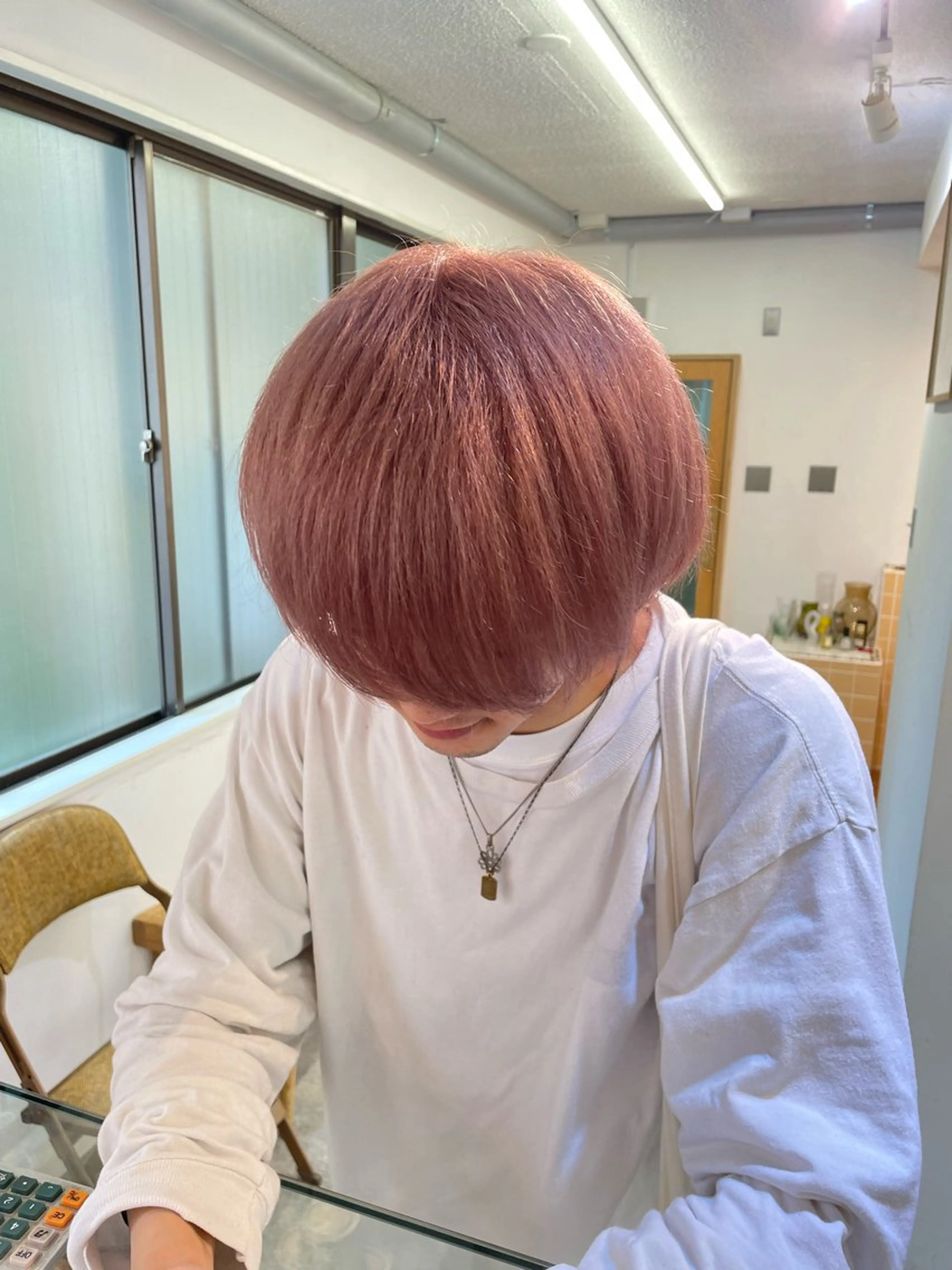 カラー メンズ ヘアカラー sakura🌸 レイヤー/韓国ヘアのヘアスタイル