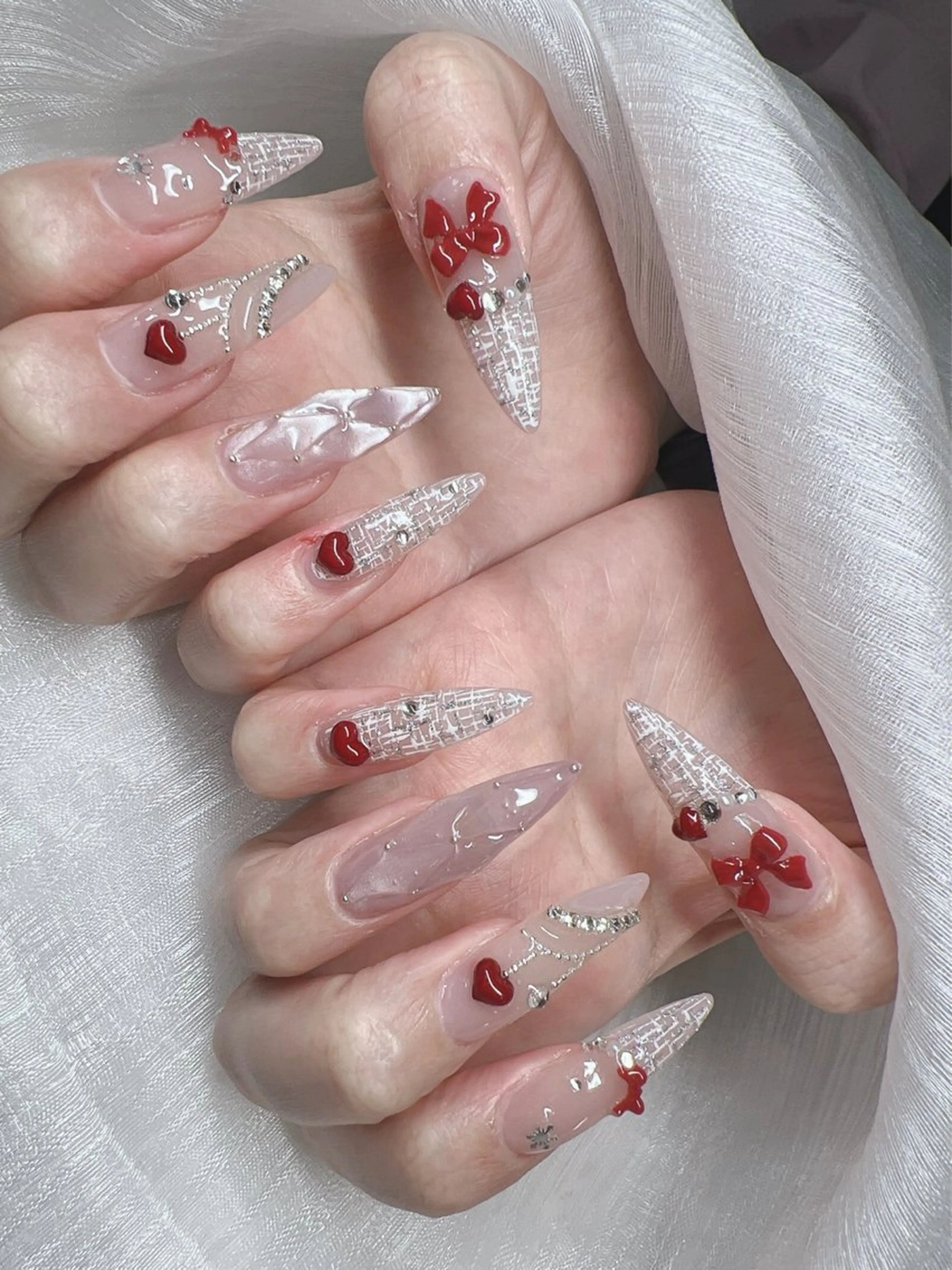 ネイル ハンドネイル Lee Nails チップ長さだし専門店のネイルデザイン