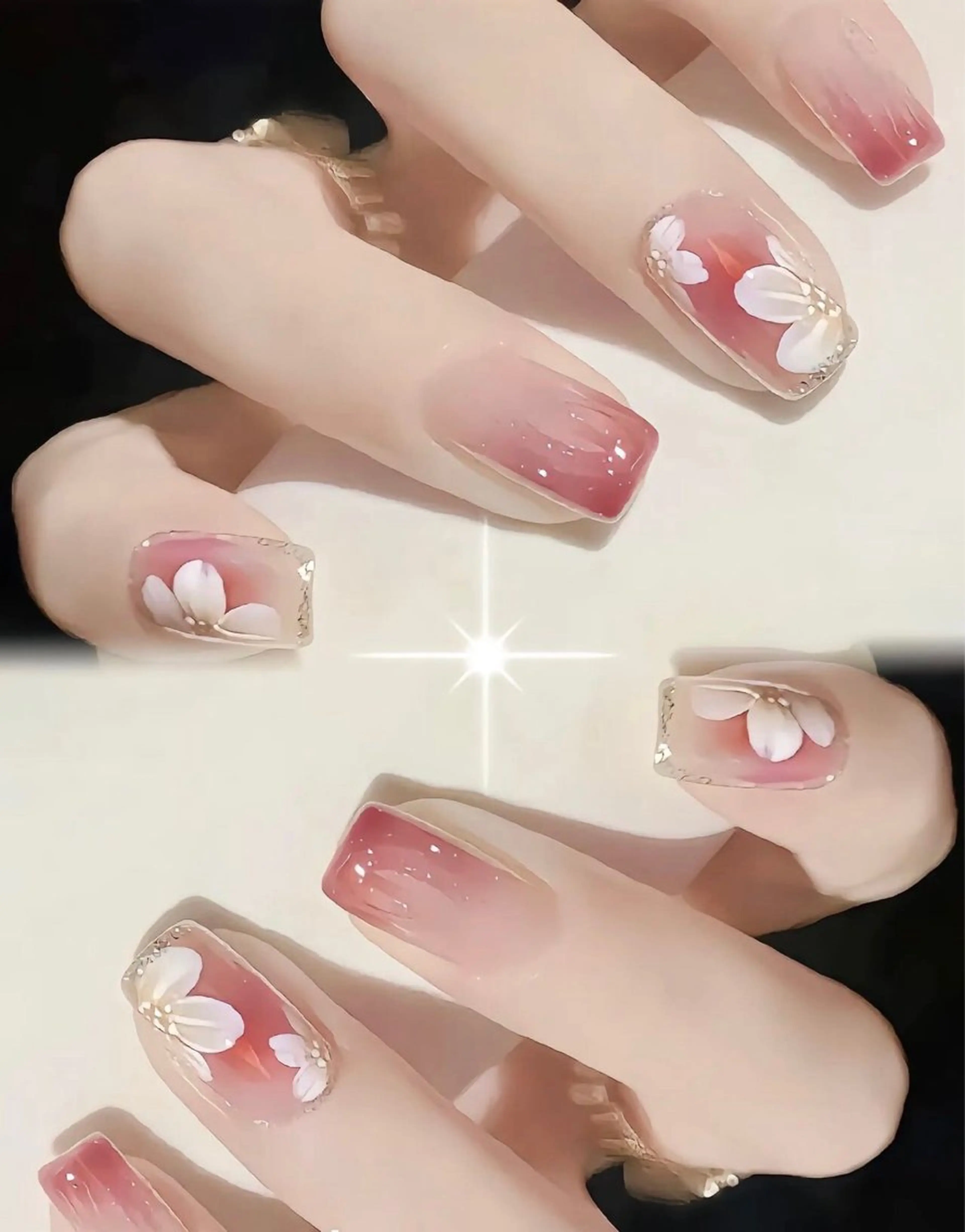 ネイル チークネイル 長さ出し フットネイル ジェルネイル 韓国ネイル ゆず- Nail Salonのネイルデザイン