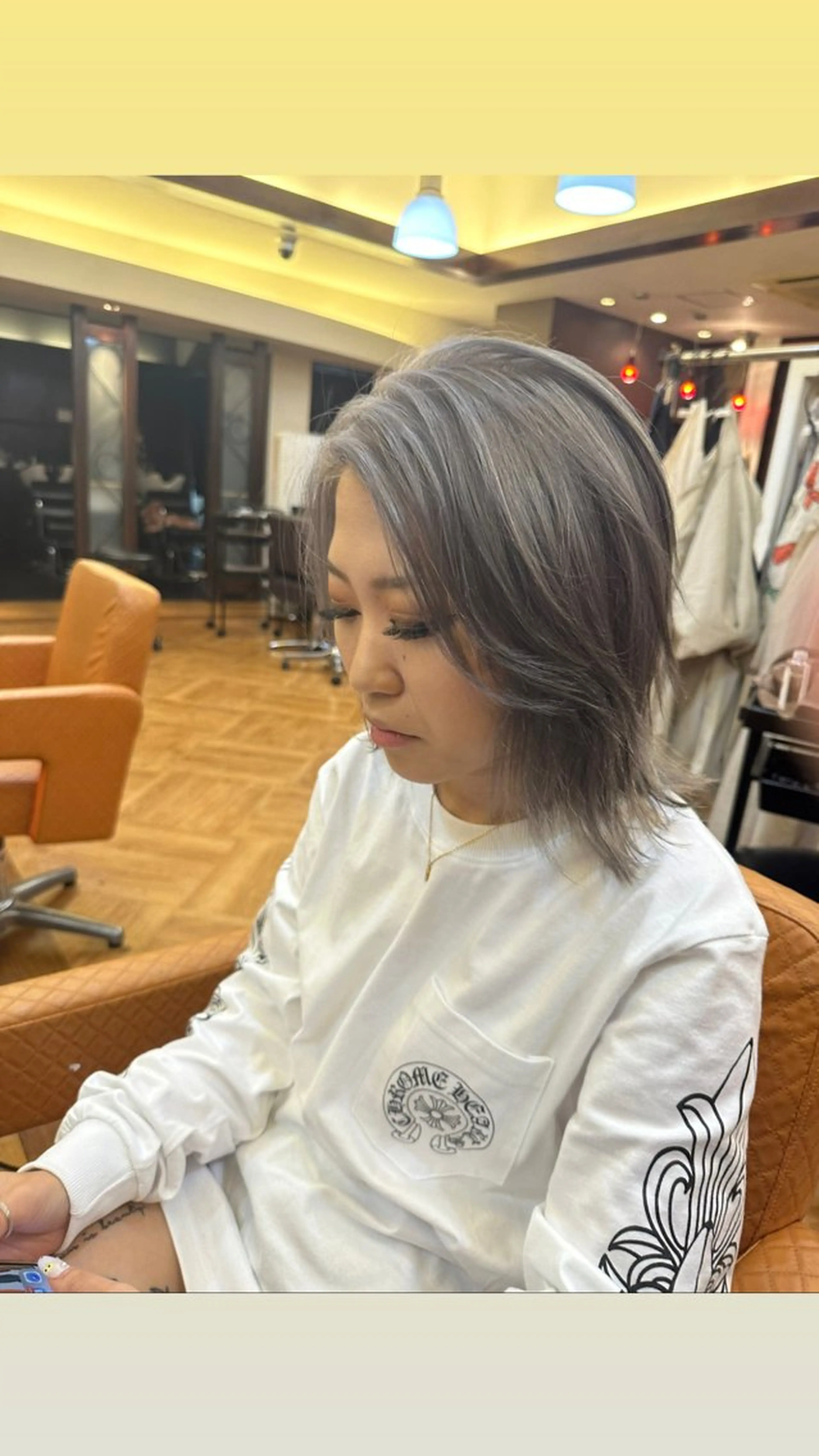 ミディアム カラー WEST✂︎AKI HIRO✂︎大和高田のヘアスタイル