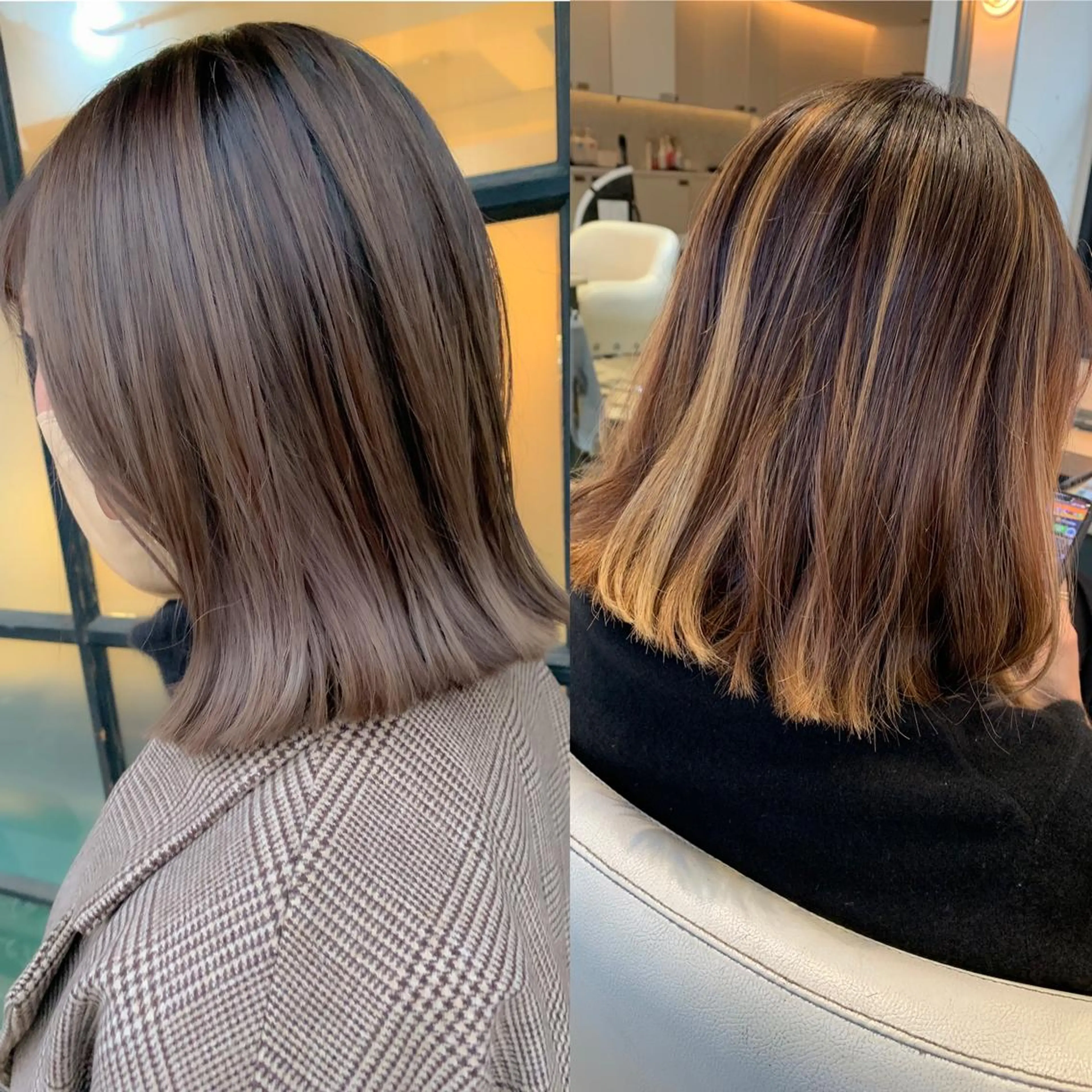 セミロング カラー パーマ ヘアアレンジ メンズ キッズ ネイル マツエク・マツパ メンズハイライト ベージュカラー ハイライトカラー ミルクティーベージュ ハイライト カット ヘアカラー トリートメント hiro【沿線で叶う 似合わせhair】のヘアスタイル