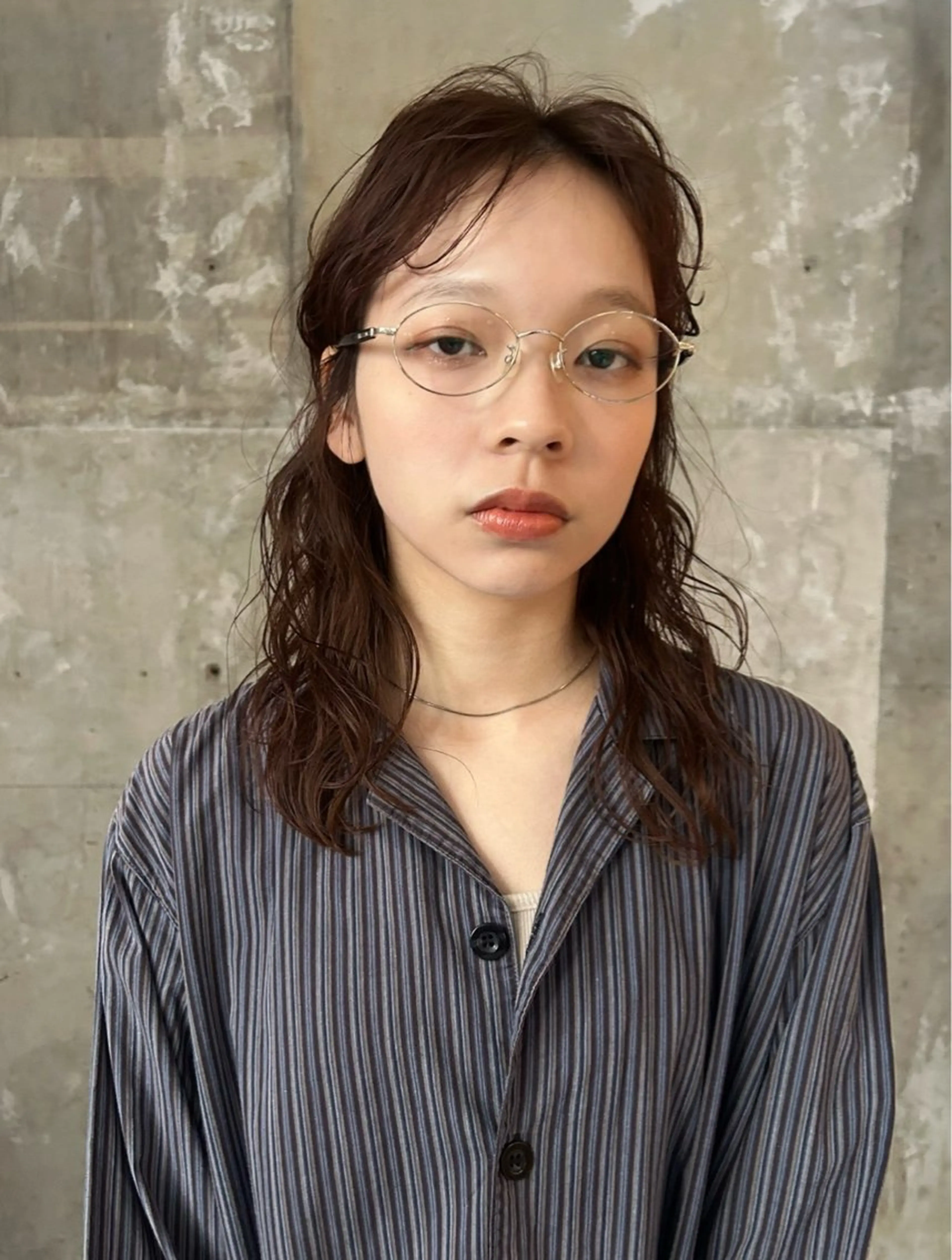 ミディアム カット ヘアカラー パーマ トリートメント [Eurica] muaのヘアスタイル