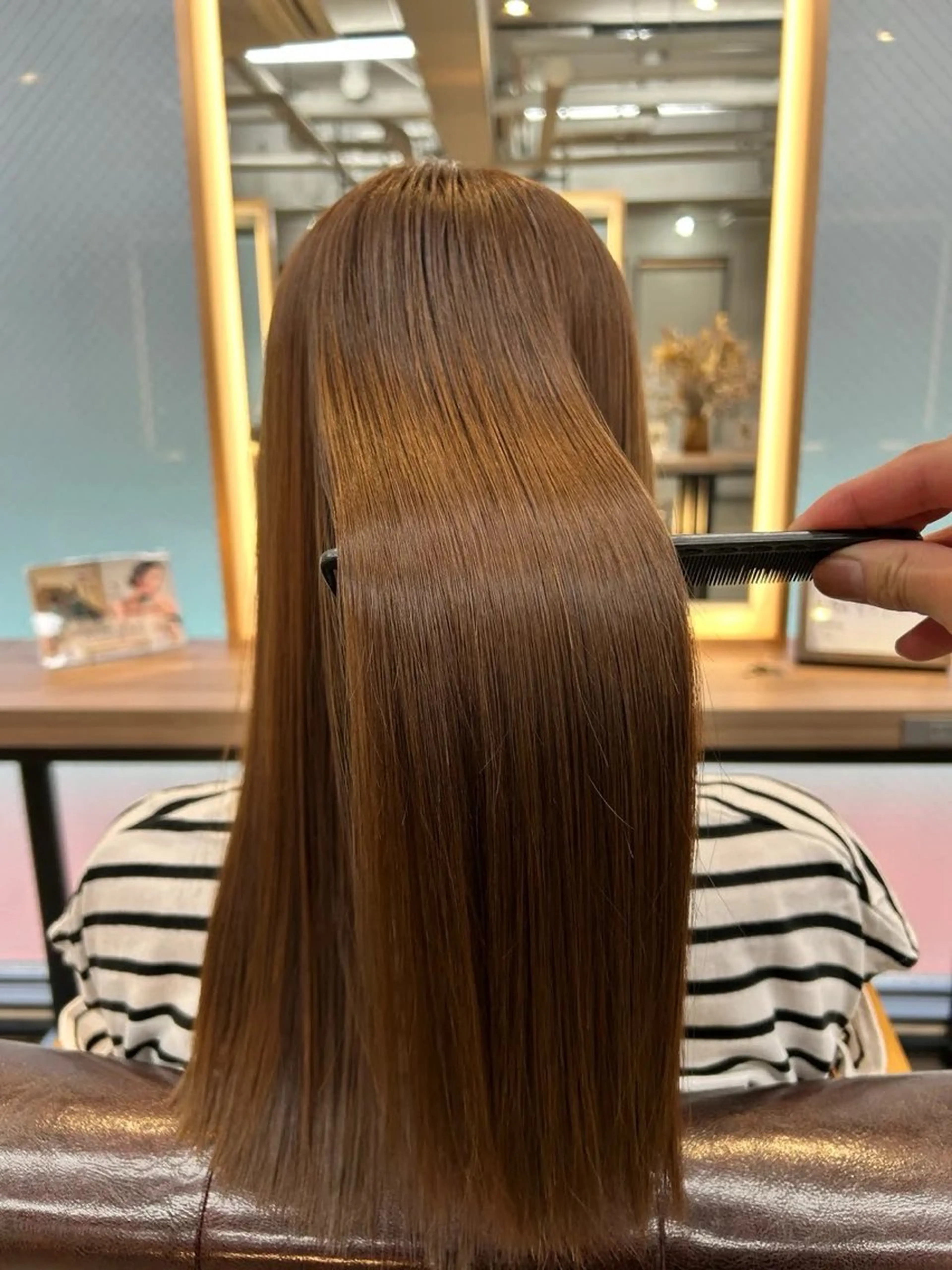 ロング 髪質改善 ヘアカラー トリートメント 💎艶髪／美髪特化 世麗💎のヘアスタイル